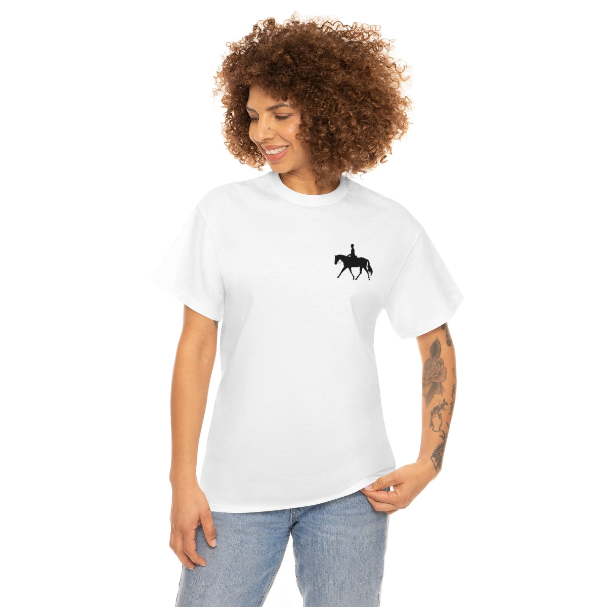 English Rider Print Unisex Heavy Cotton Tee