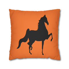 Saddlebred Print Spun Polyester Square Pillow Case - AdeleEmbroidery