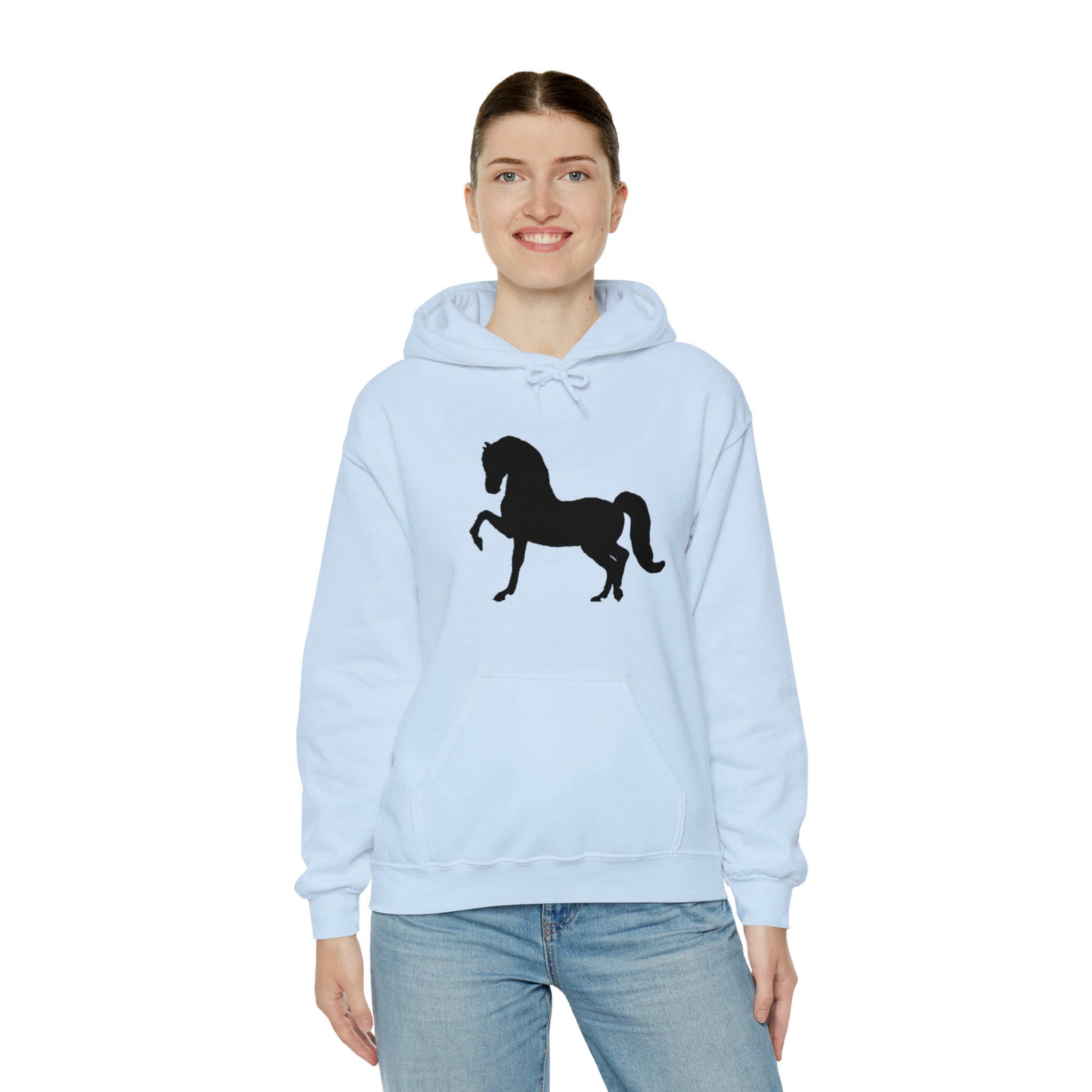 Unisex Heavy Blend™ Hooded Sweatshirt Morgan Horse front Print