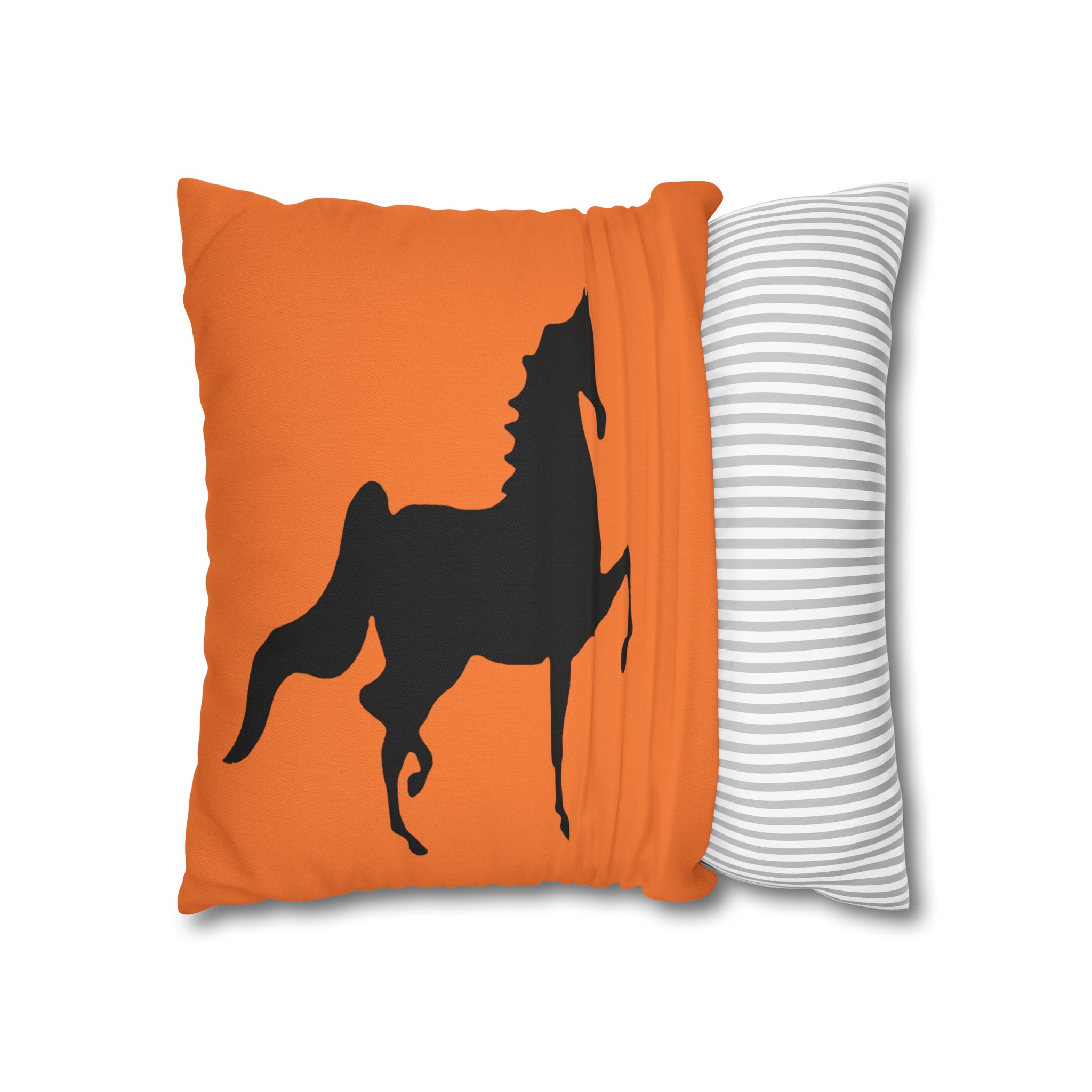 Saddlebred Print Spun Polyester Square Pillow Case