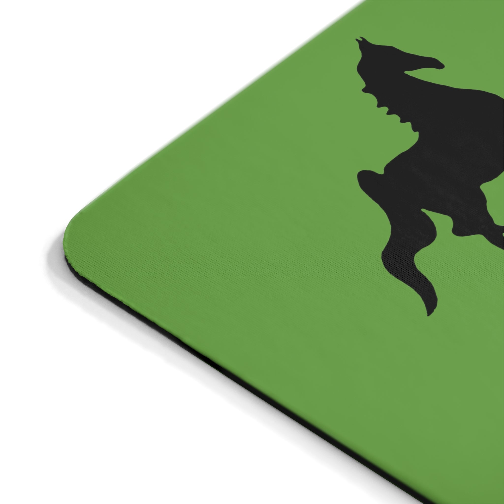 Mousepad Green with Black Saddlebred Print