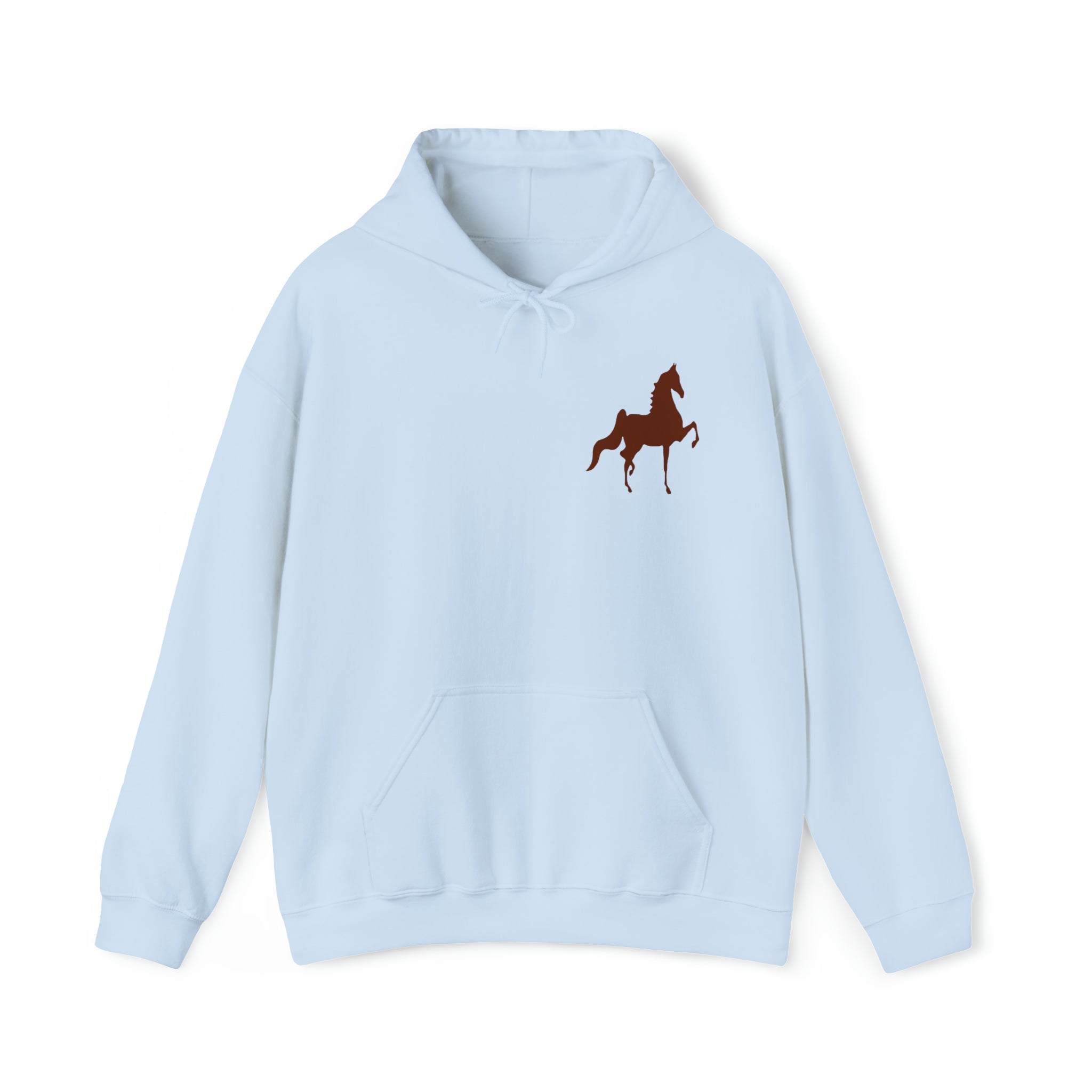 Unisex Heavy Blend™ Hooded Sweatshirt Front and Back Saddlebred Print