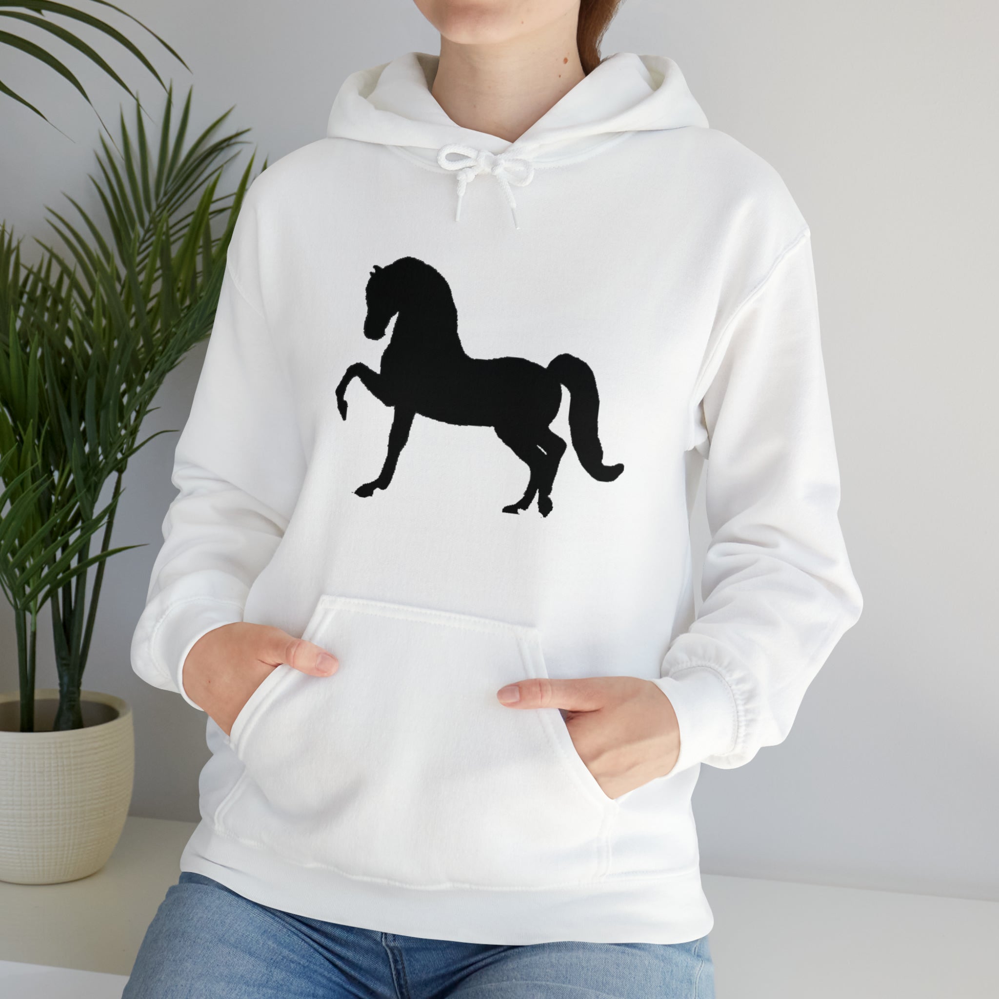 Unisex Heavy Blend™ Hooded Sweatshirt Morgan Horse front Print