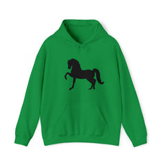 Unisex Heavy Blend™ Hooded Sweatshirt Morgan Horse front Print - AdeleEmbroidery