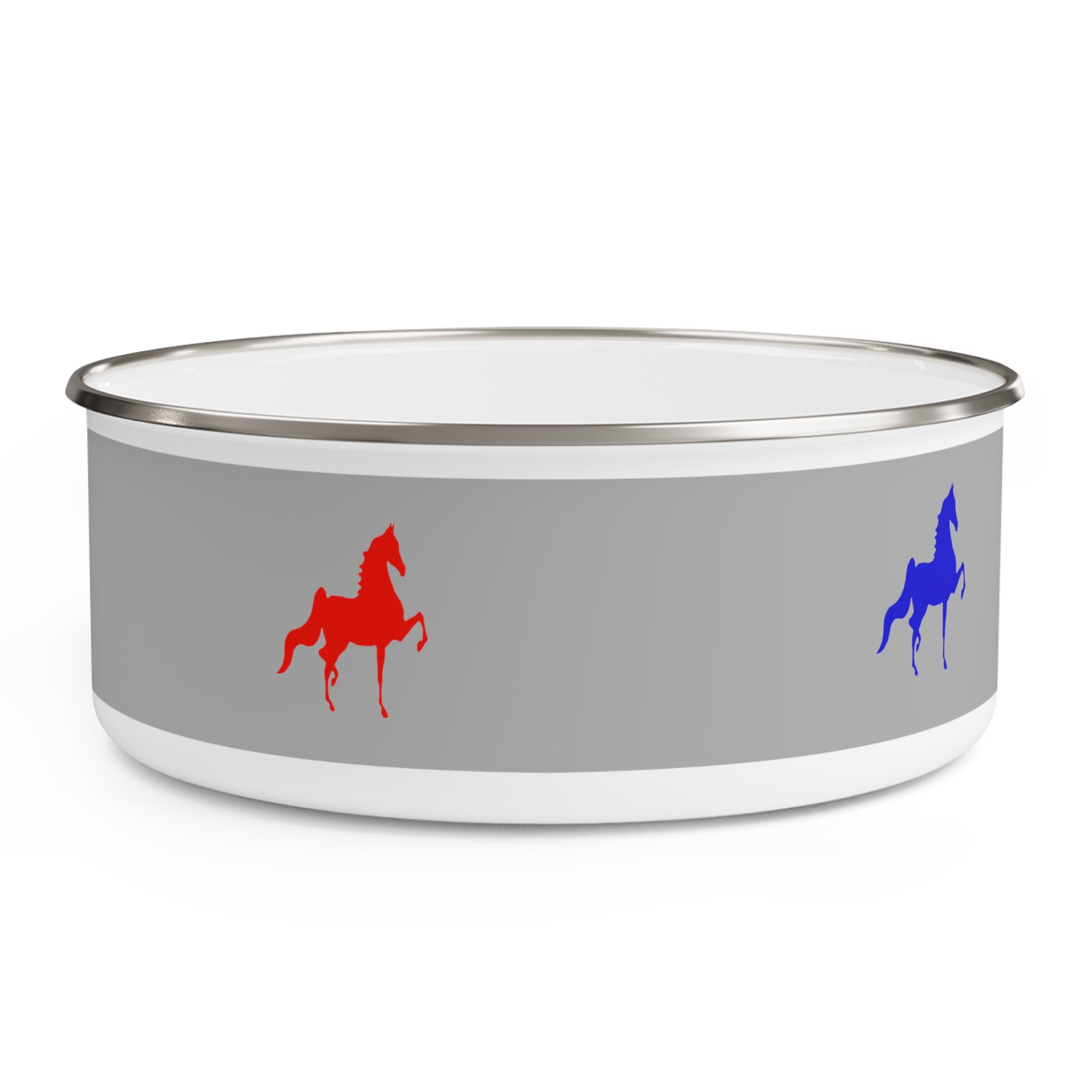 Enamel Bowl Saddlebred Print