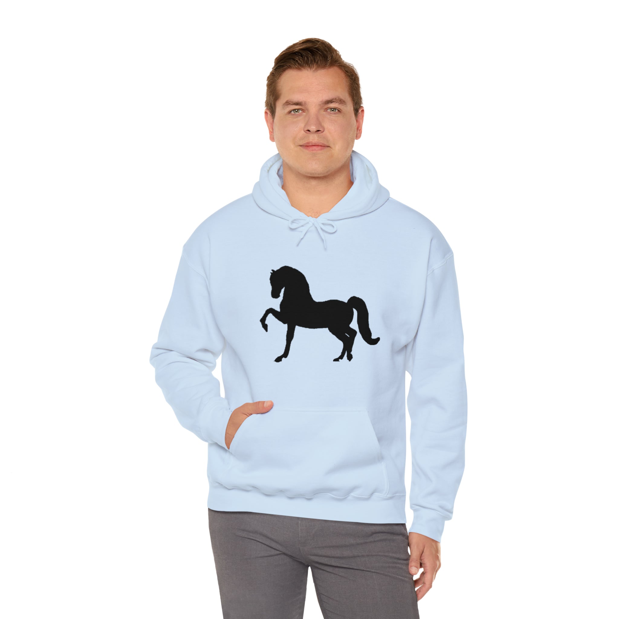 Unisex Heavy Blend™ Hooded Sweatshirt Morgan Horse front Print