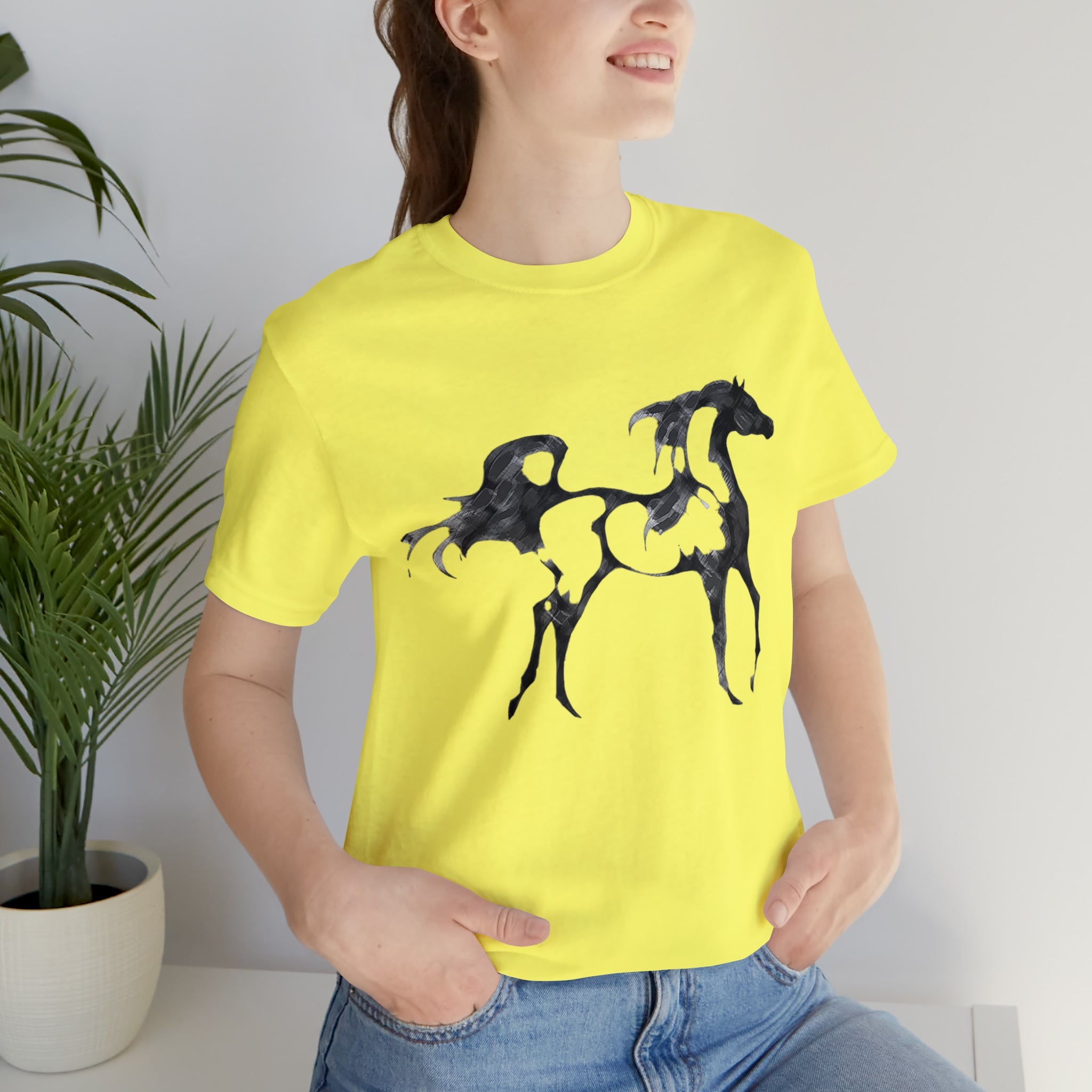 Unisex Jersey Short Sleeve Tee Arabian Horse Print