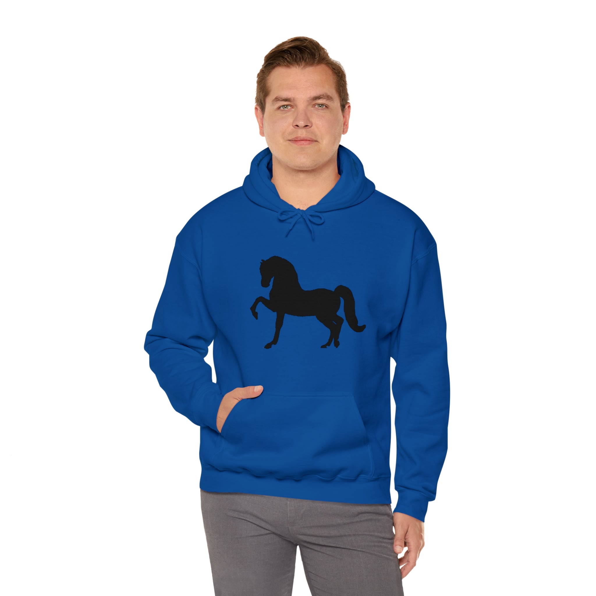 Unisex Heavy Blend™ Hooded Sweatshirt Morgan Horse front Print