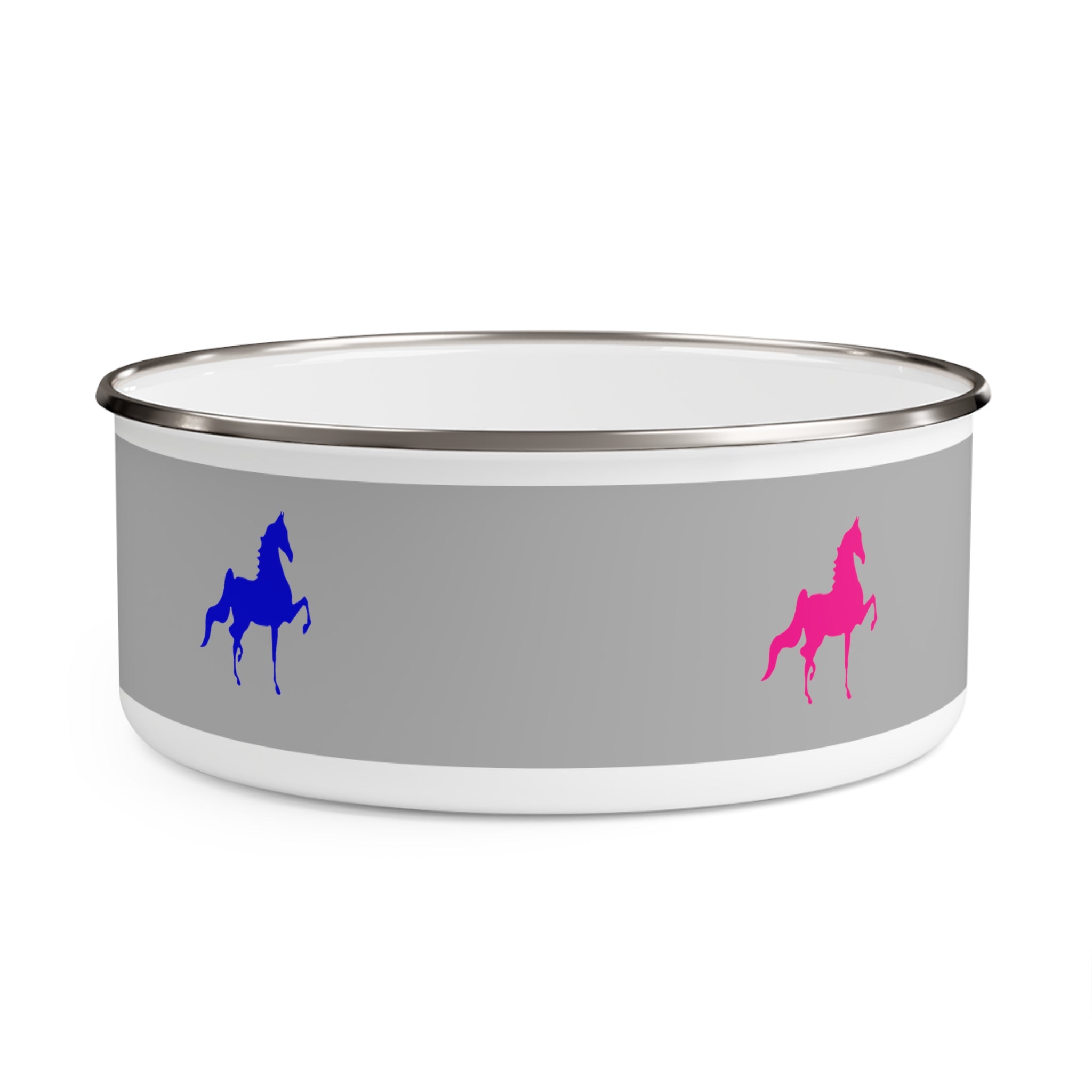 Enamel Bowl Saddlebred Print