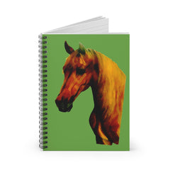 Spiral Notebook - Ruled Line Horse Head