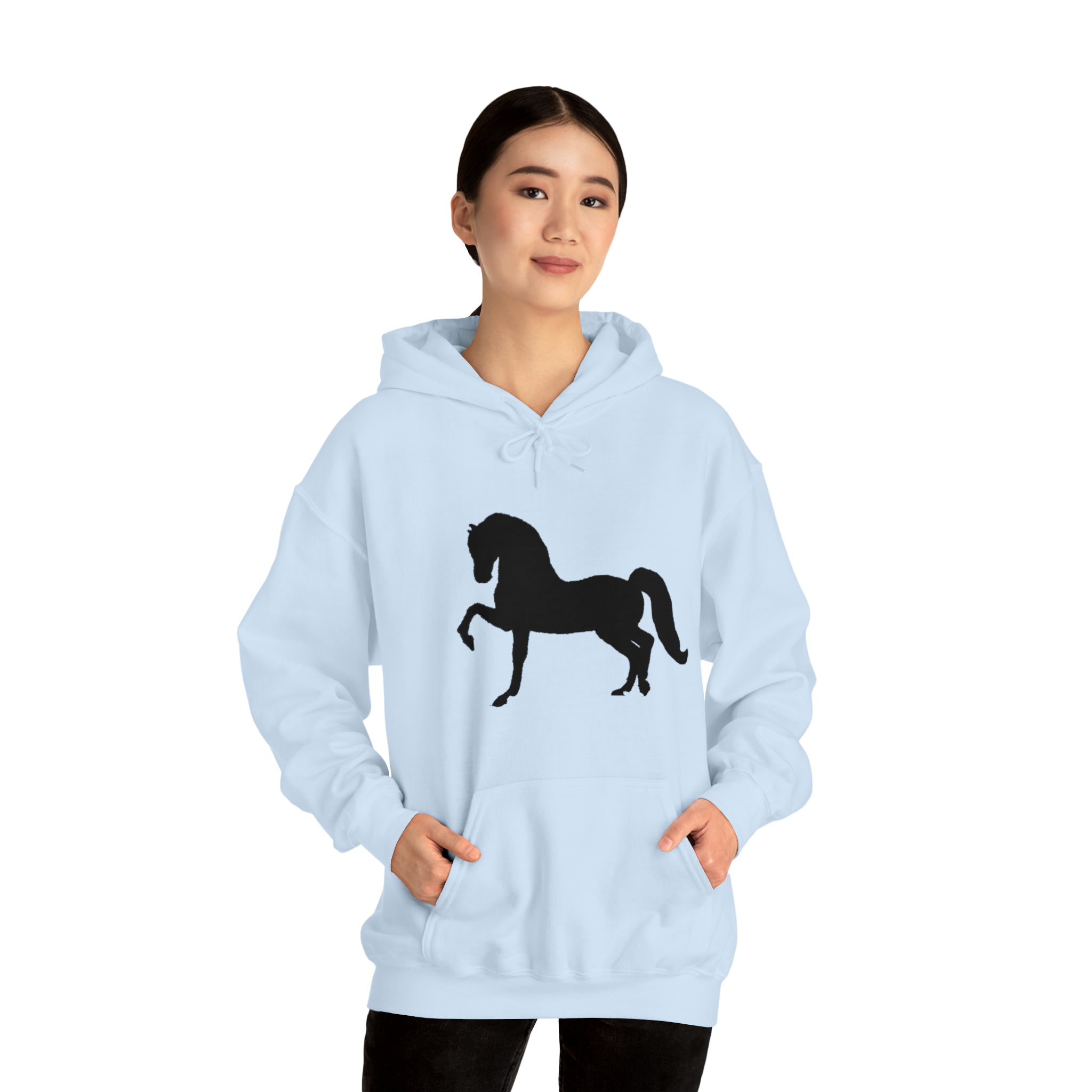 Unisex Heavy Blend™ Hooded Sweatshirt Morgan Horse front Print