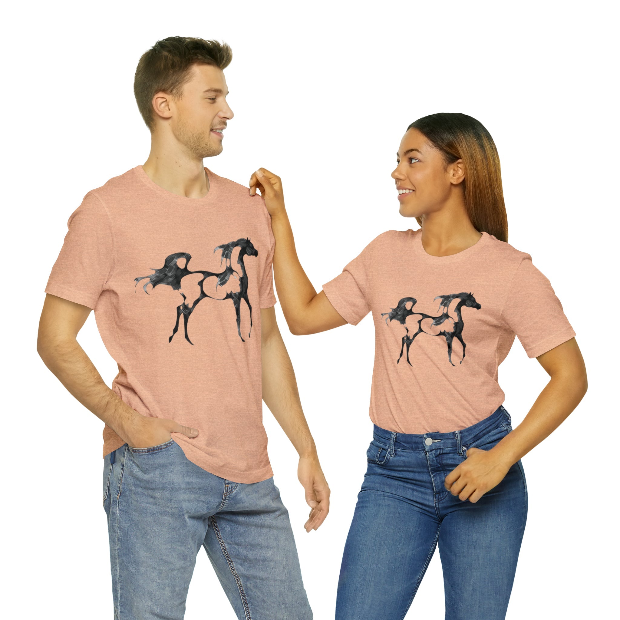 Unisex Jersey Short Sleeve Tee Arabian Horse Print