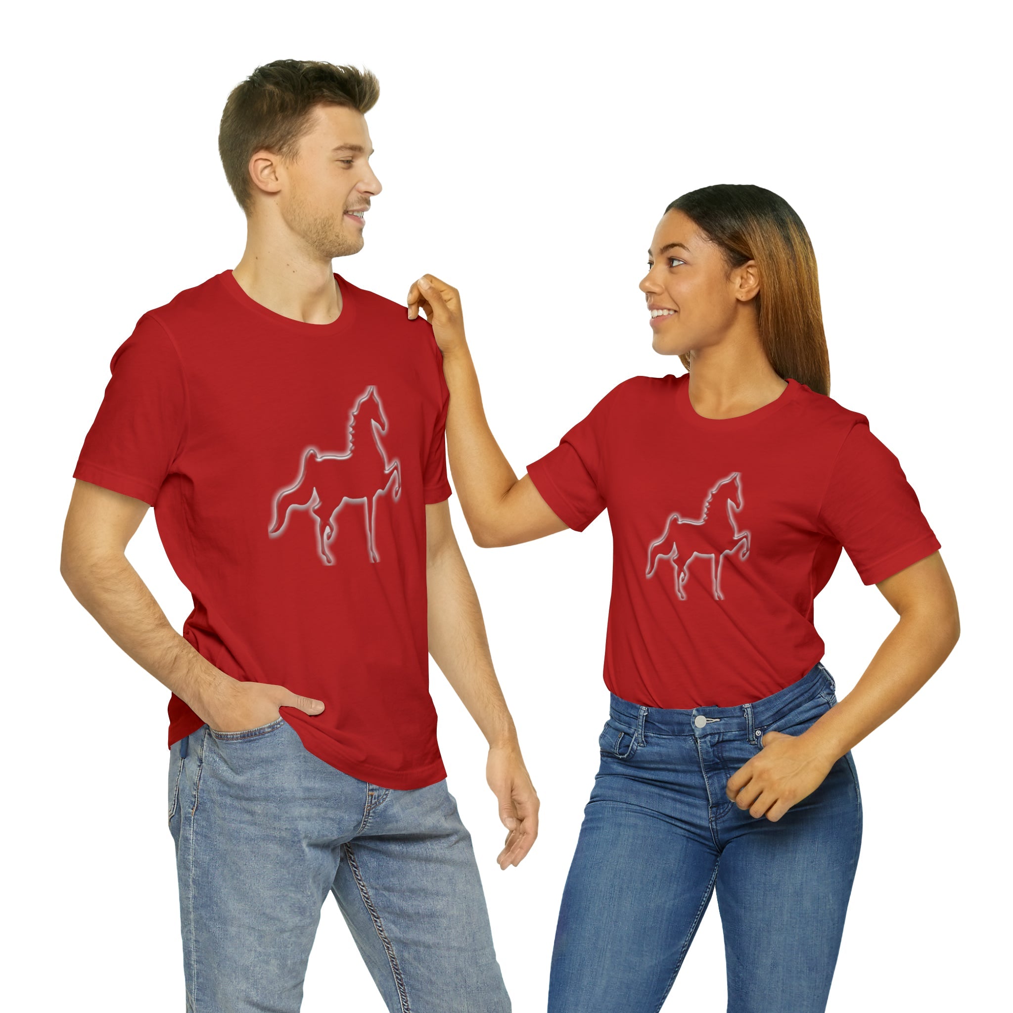 Unisex Jersey Short Sleeve Tee Saddlebred Print