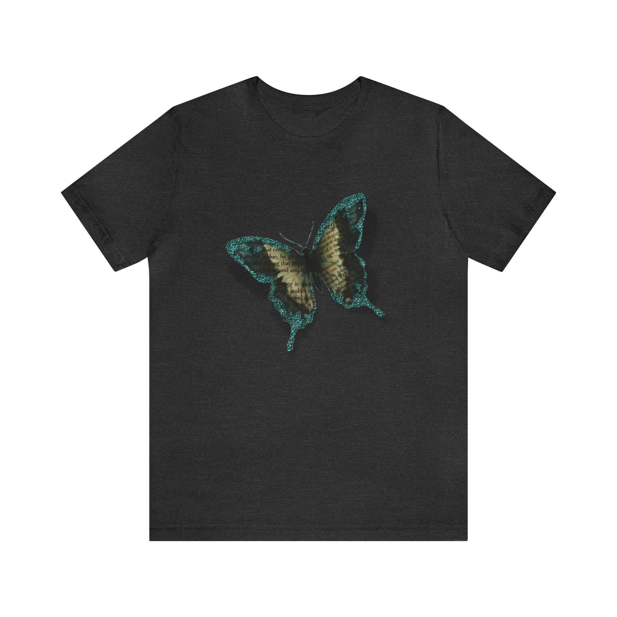 Unisex Jersey Short Sleeve Tee with Butterfly Print