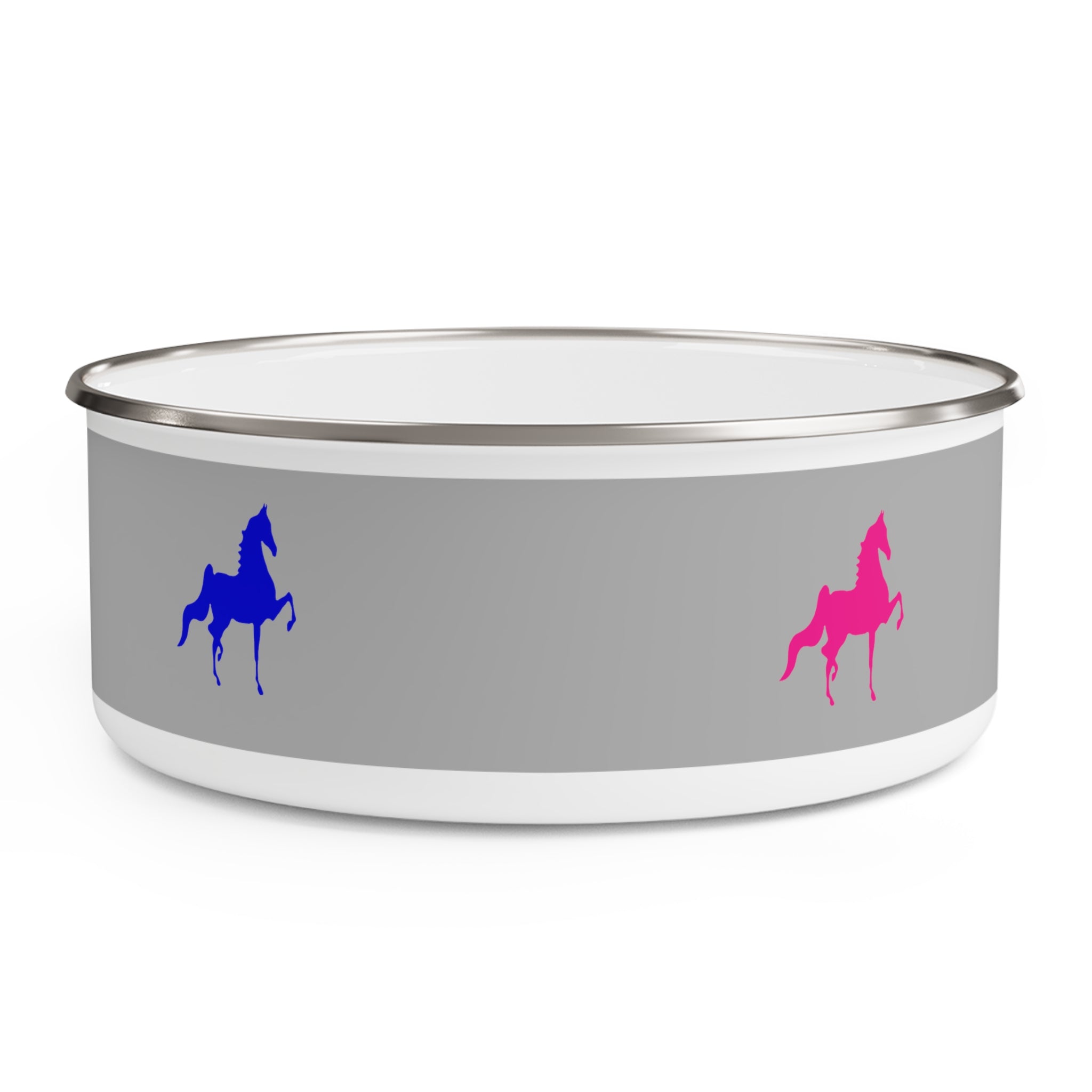 Enamel Bowl Saddlebred Print