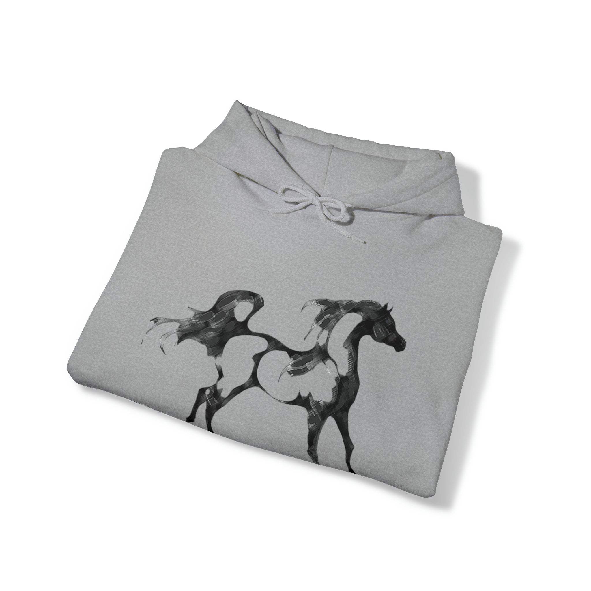 Unisex Heavy Blend™ Hooded Sweatshirt Arabian Horse front Print