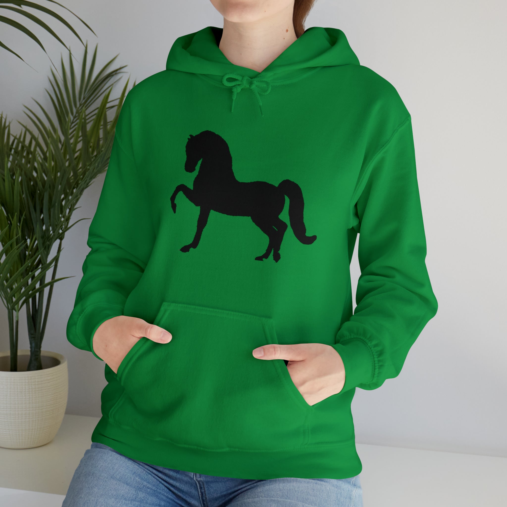 Unisex Heavy Blend™ Hooded Sweatshirt Morgan Horse front Print