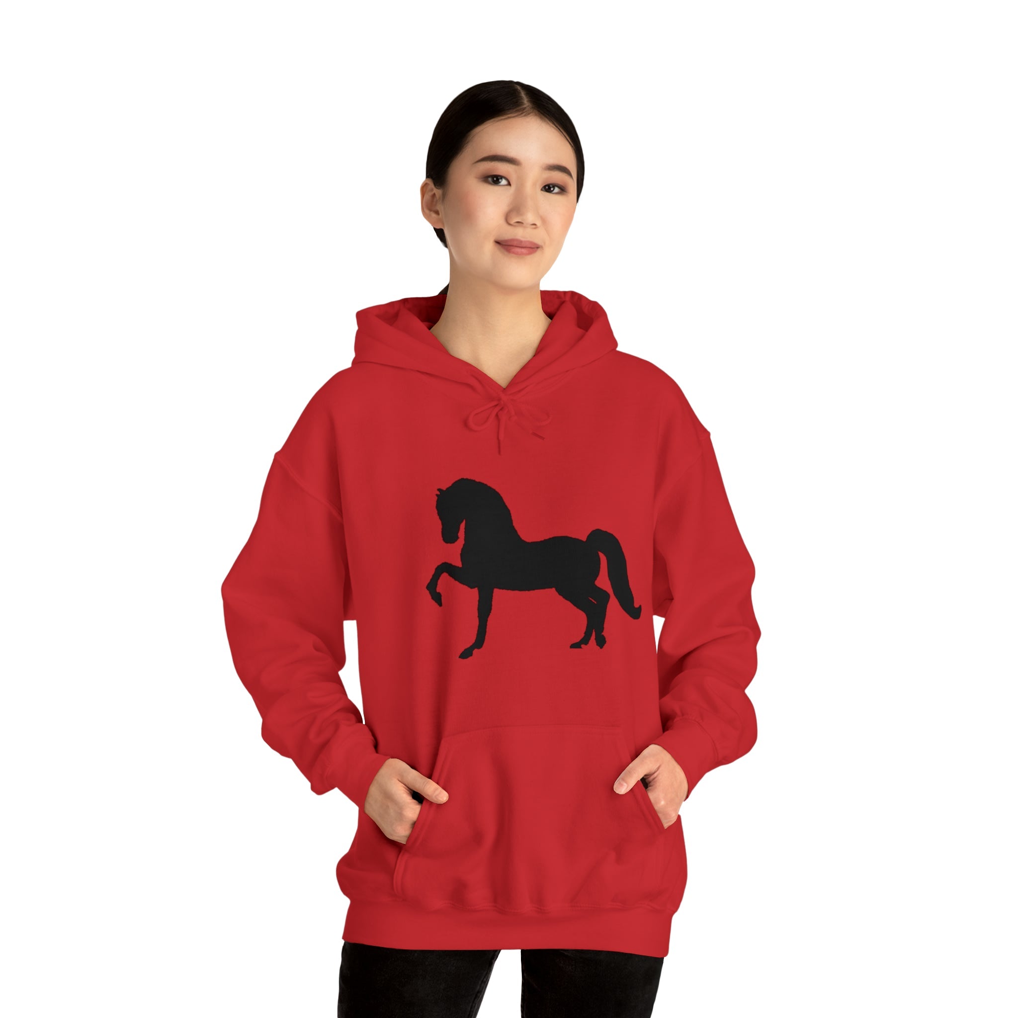 Unisex Heavy Blend™ Hooded Sweatshirt Morgan Horse front Print