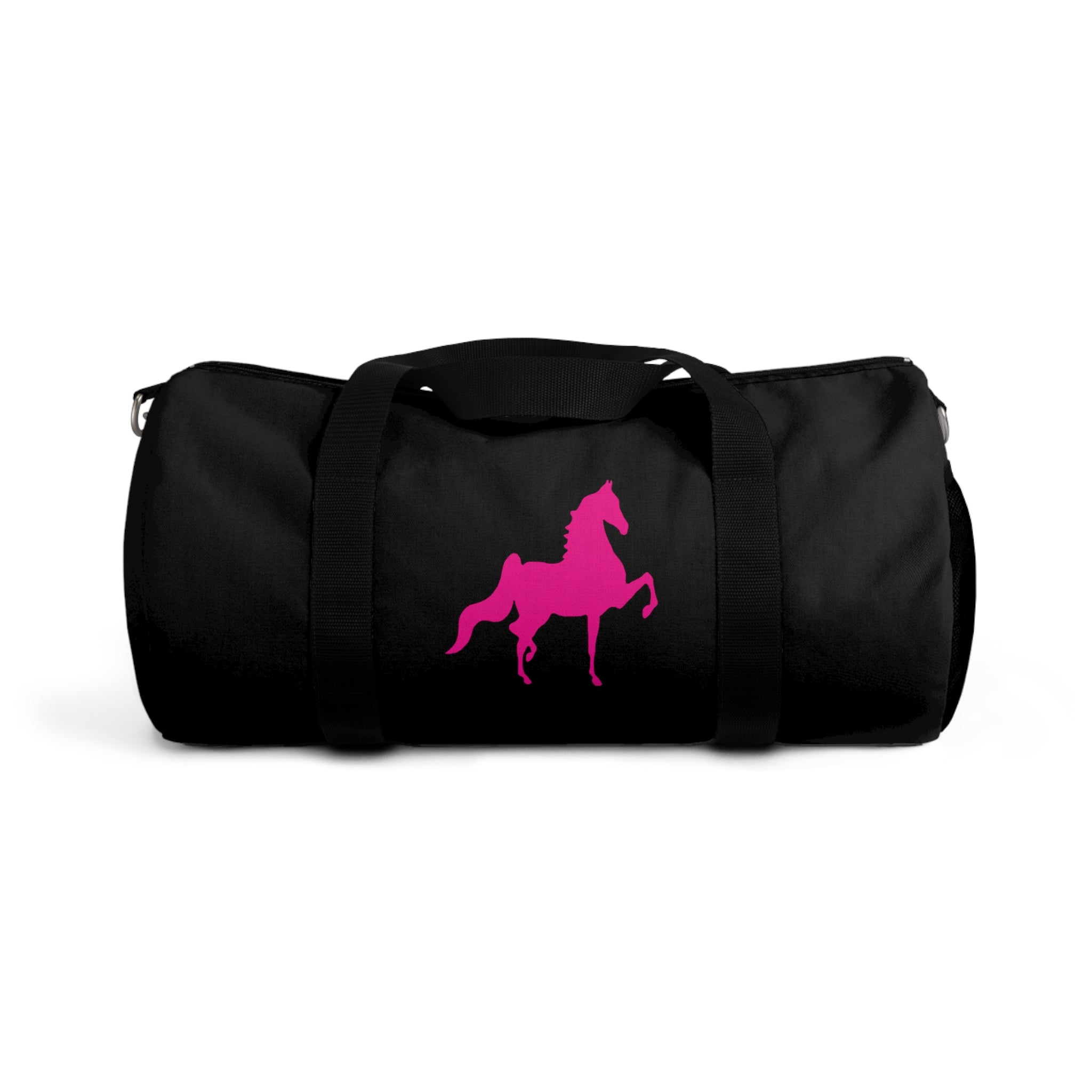 Saddlebred Print Black/Pink  Duffel Bag