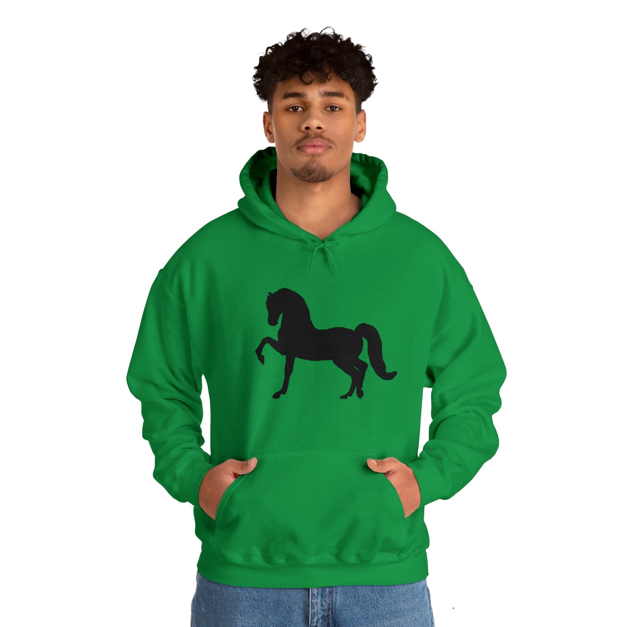 Unisex Heavy Blend™ Hooded Sweatshirt Morgan Horse front Print