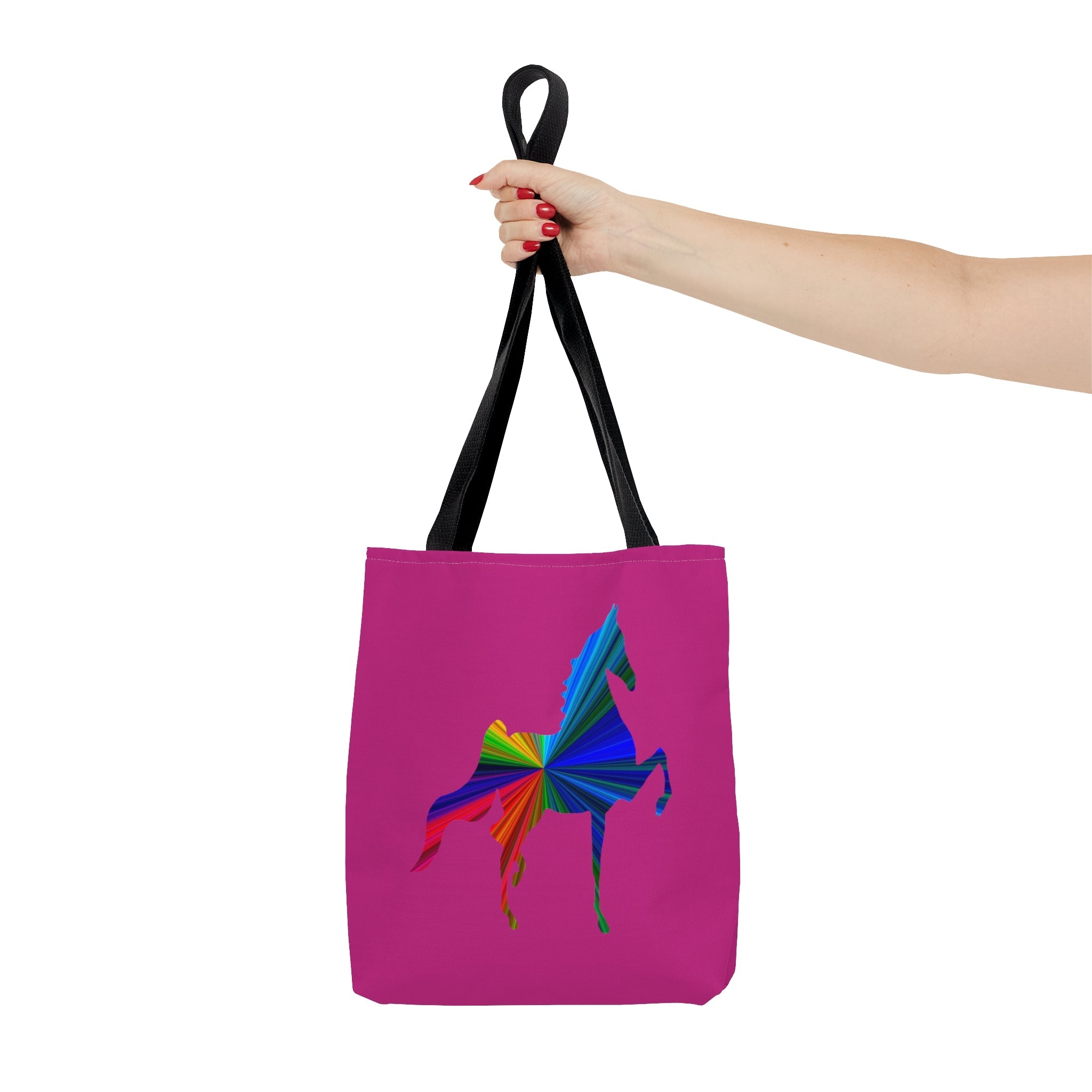 Saddlebred Multi Color Hot Pink Tote Bag