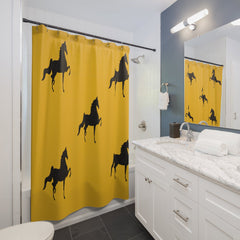 Saddlebred Shower Curtains Yellow(Mustard)