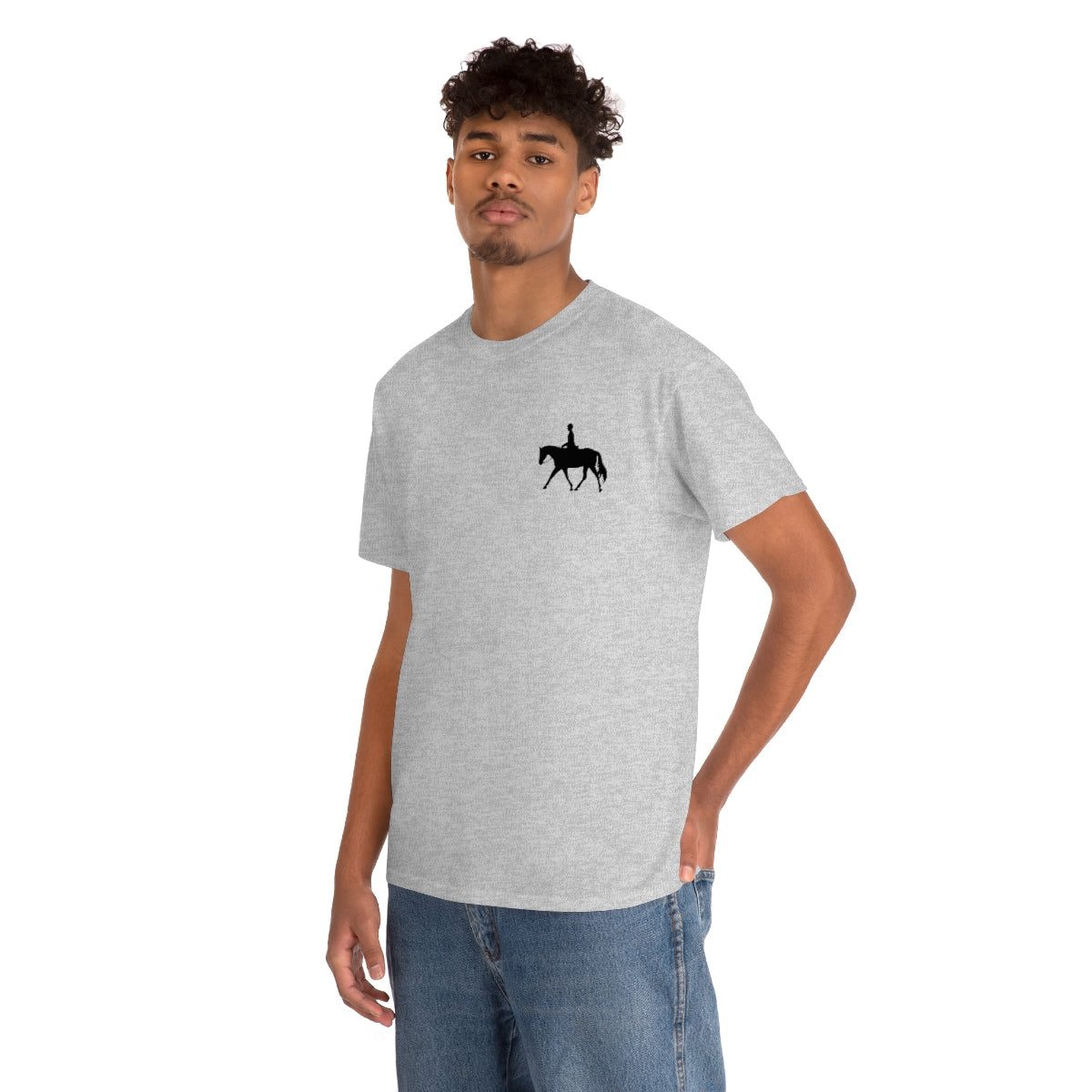 English Rider Print Unisex Heavy Cotton Tee