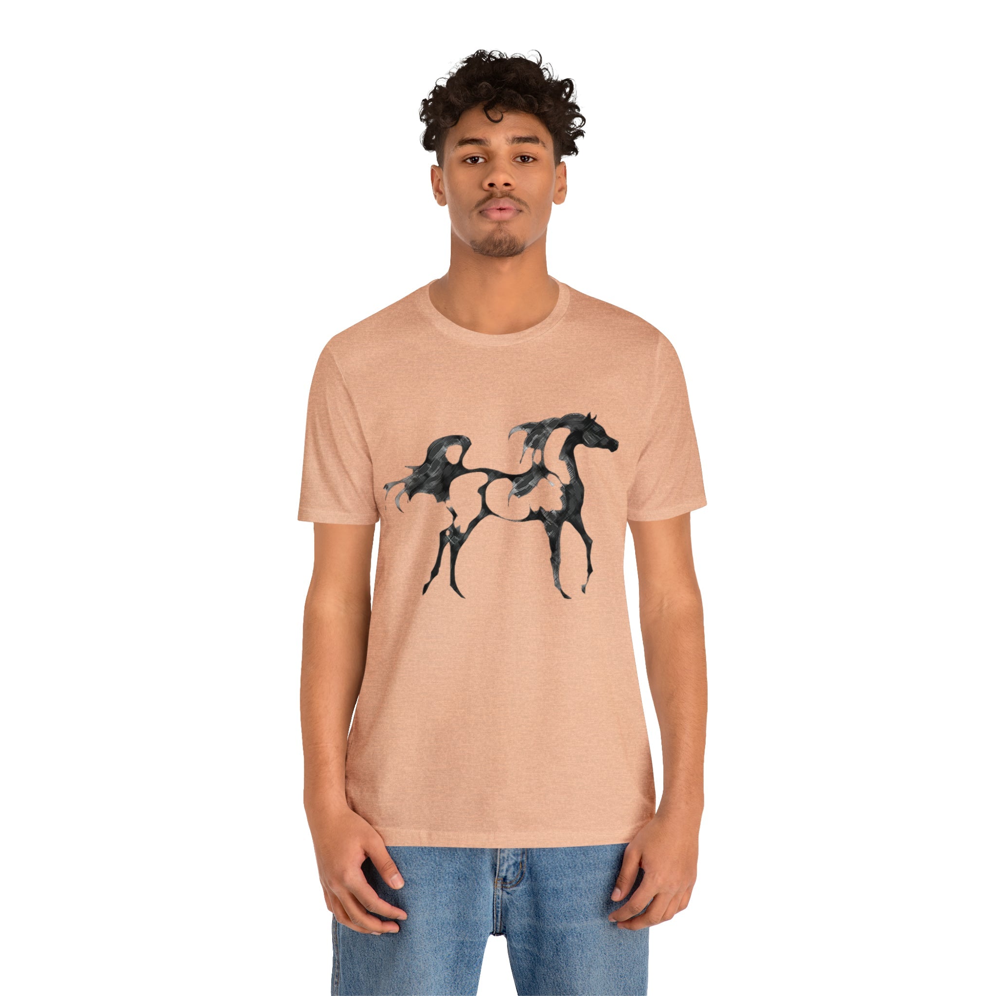 Unisex Jersey Short Sleeve Tee Arabian Horse Print