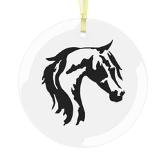 Horse Head Glass Ornament