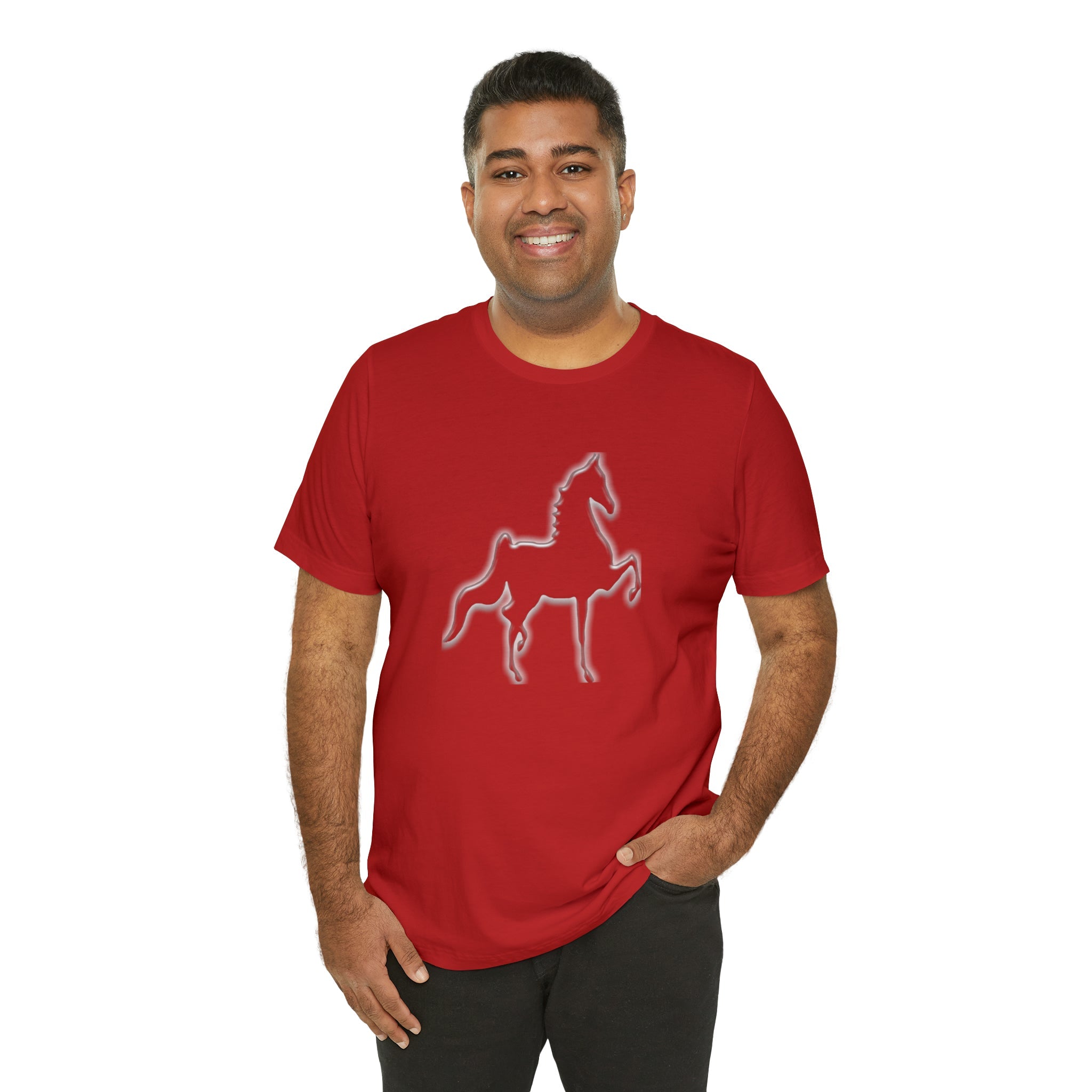 Unisex Jersey Short Sleeve Tee Saddlebred Print