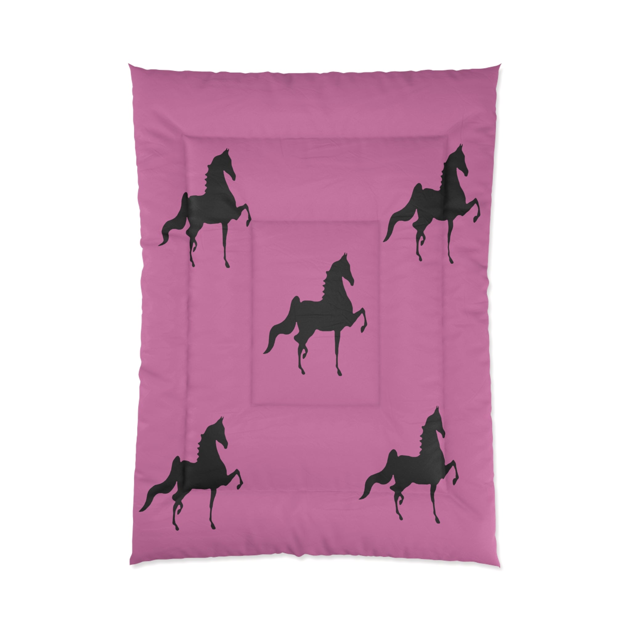 Comforter Pink with Saddlebred Print