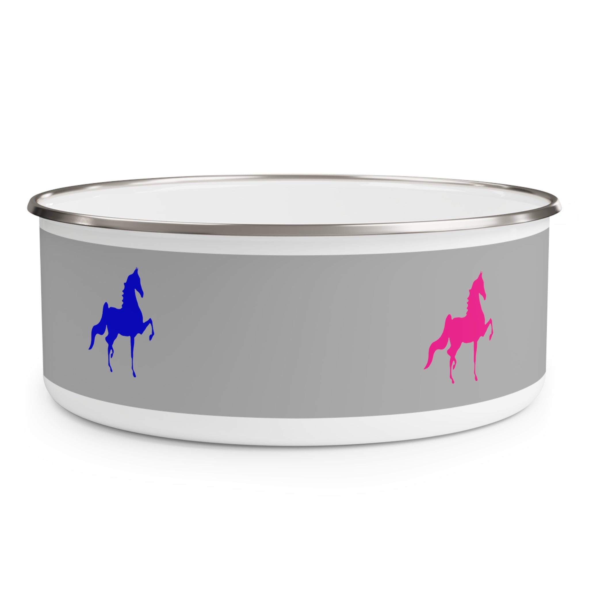 Enamel Bowl Saddlebred Print