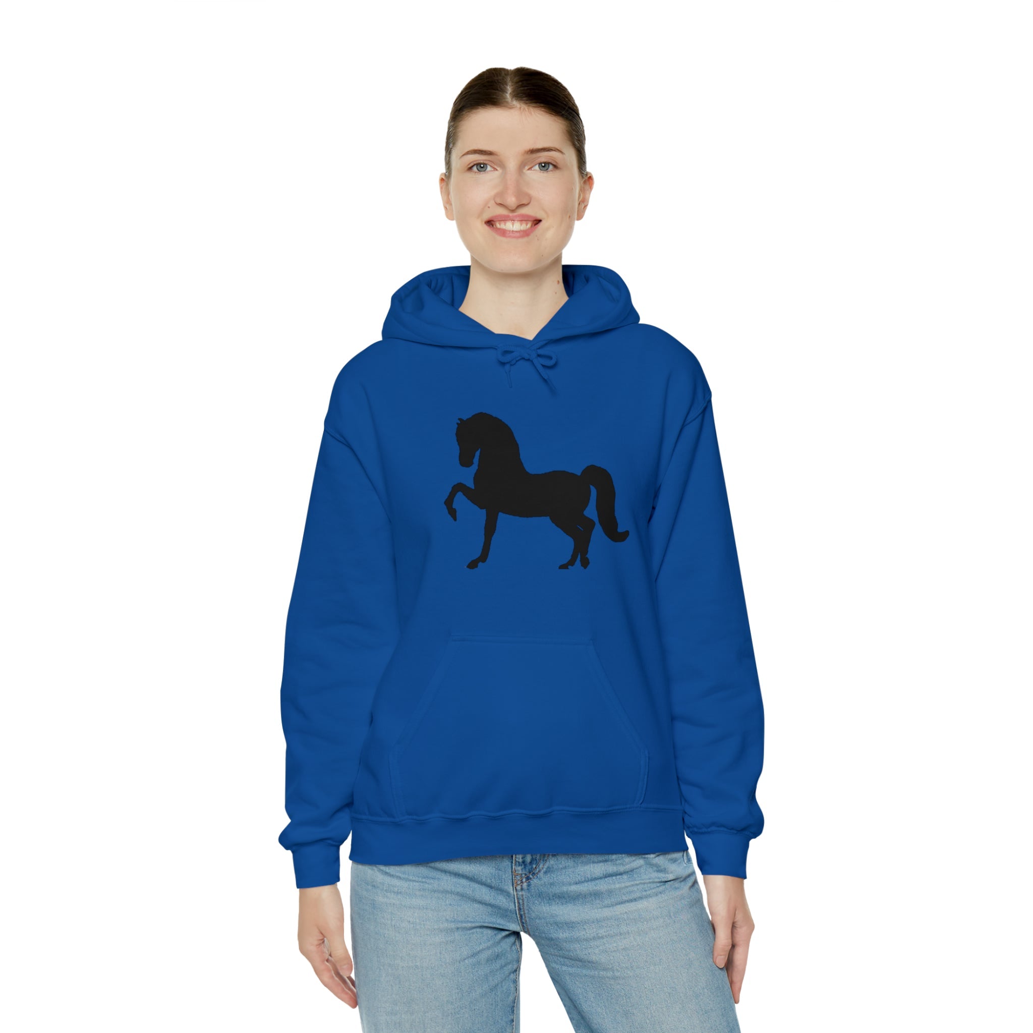 Unisex Heavy Blend™ Hooded Sweatshirt Morgan Horse front Print