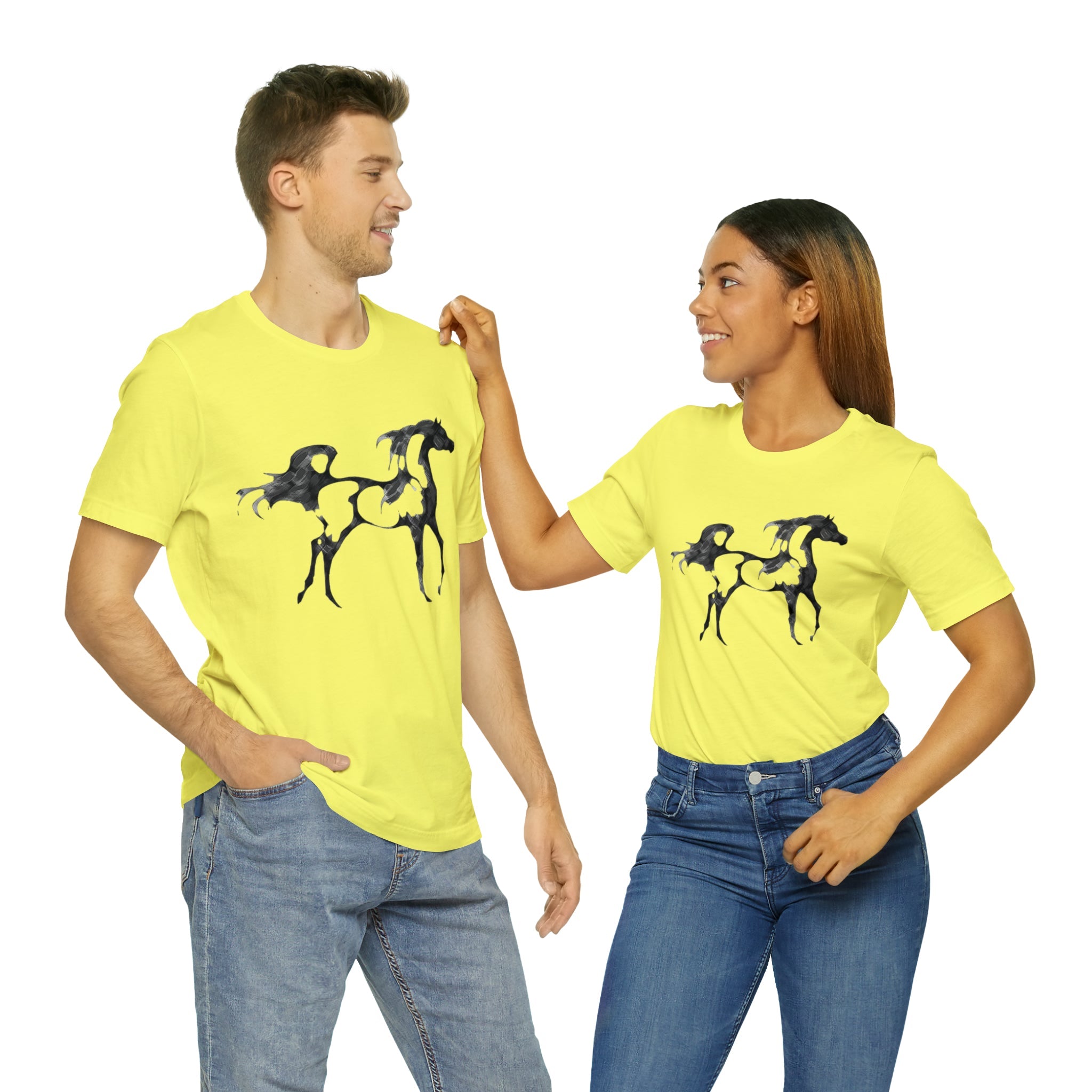 Unisex Jersey Short Sleeve Tee Arabian Horse Print