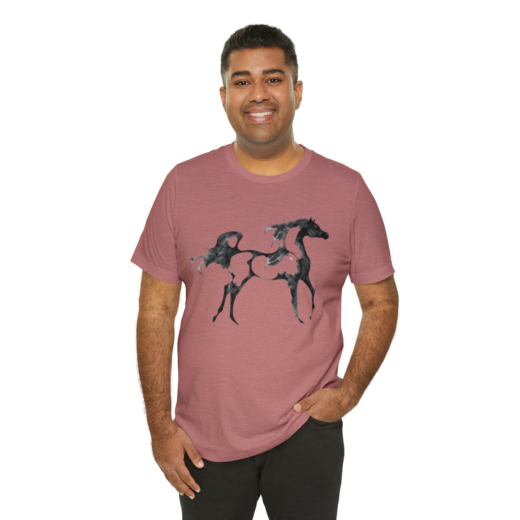 Unisex Jersey Short Sleeve Tee Arabian Horse Print