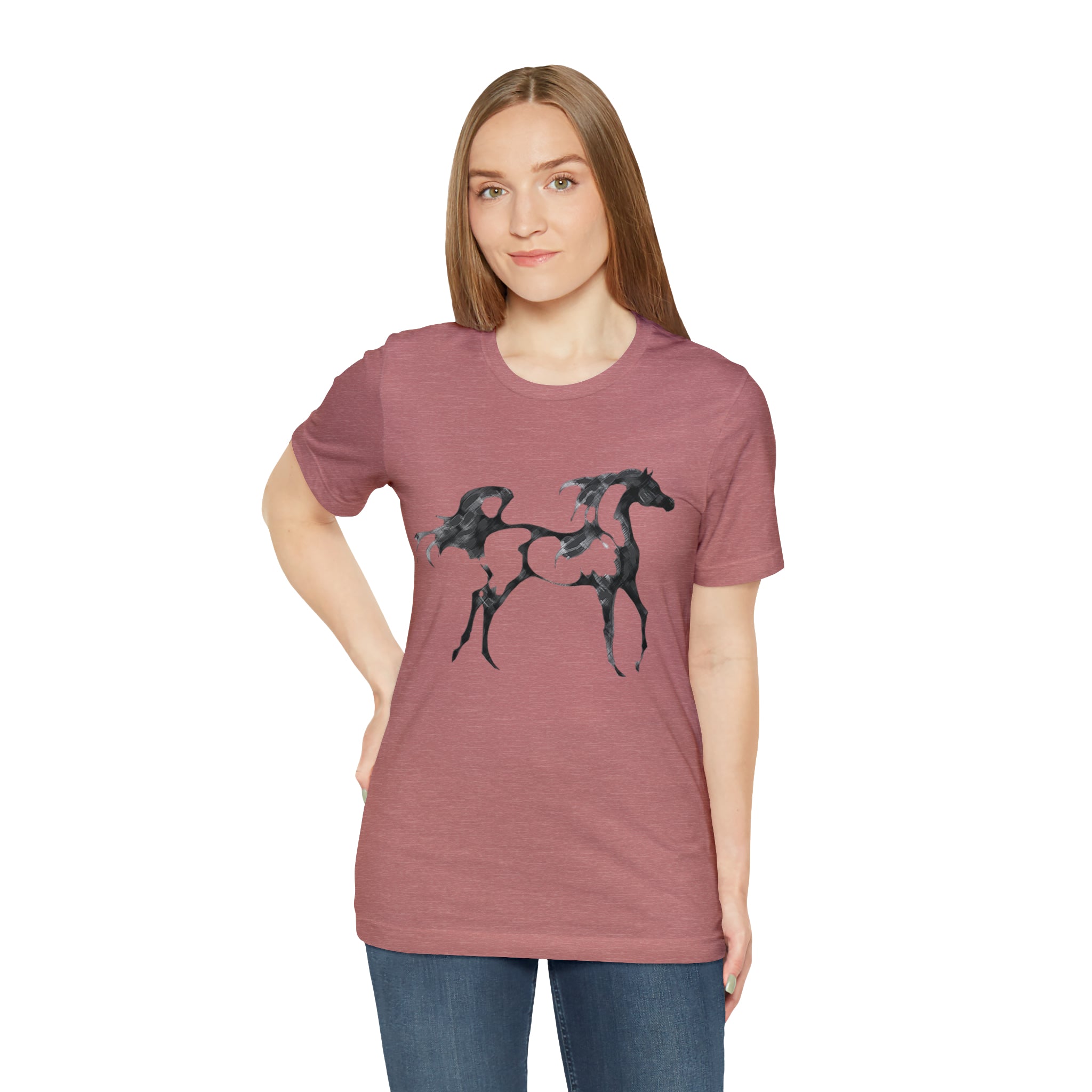 Unisex Jersey Short Sleeve Tee Arabian Horse Print