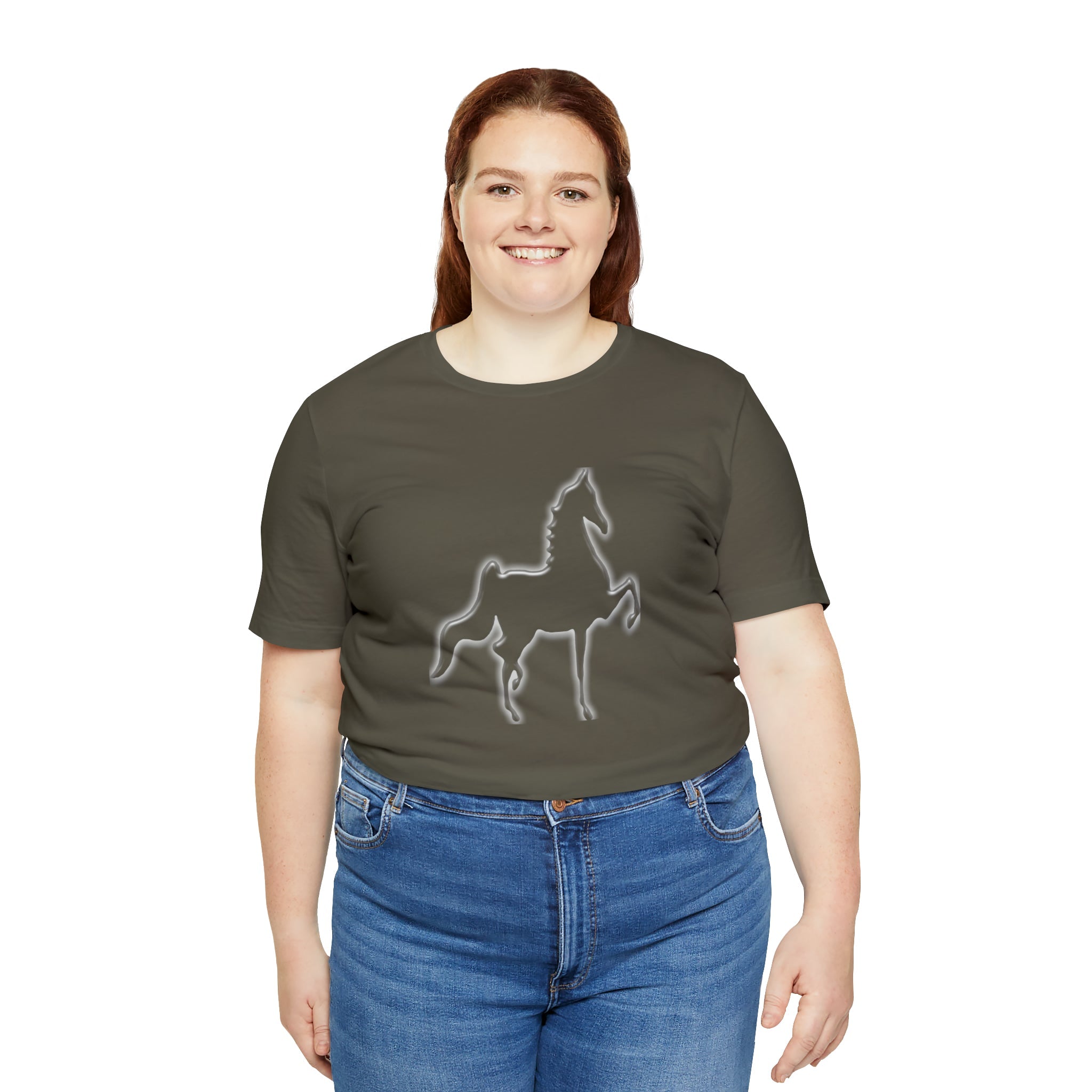 Unisex Jersey Short Sleeve Tee Saddlebred Print