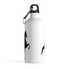 Saddlebred Print Stainless Steel Water Bottle WHITE