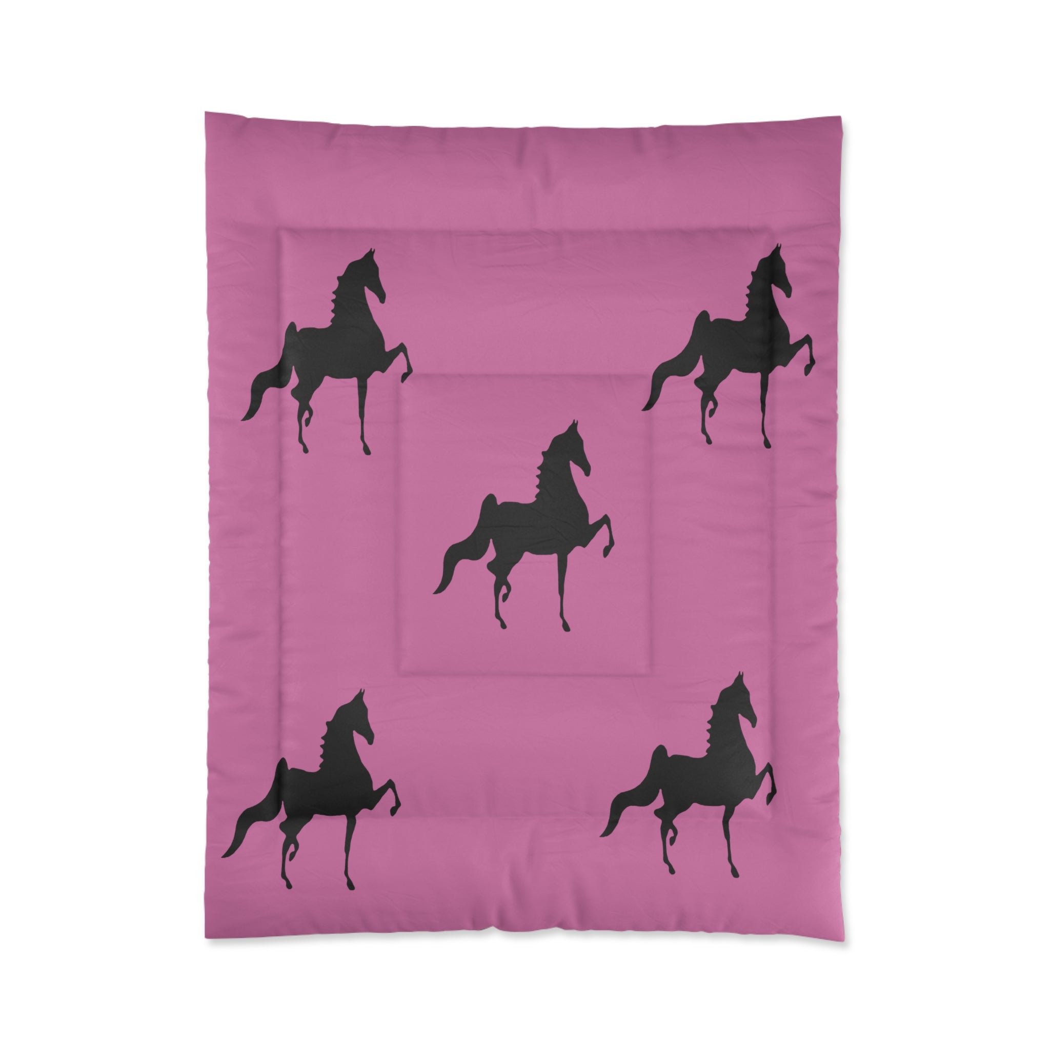 Comforter Pink with Saddlebred Print