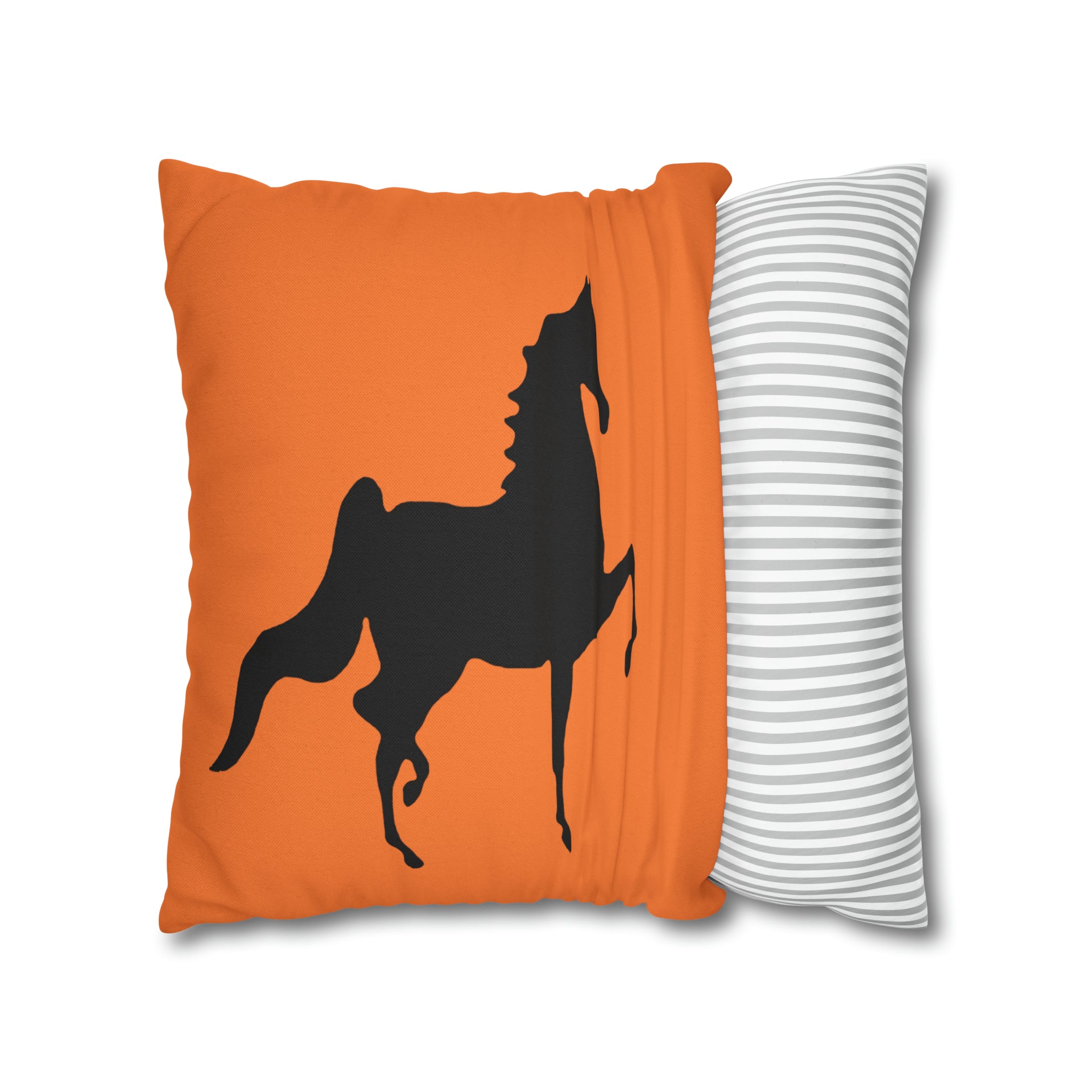 Saddlebred Print Spun Polyester Square Pillow Case