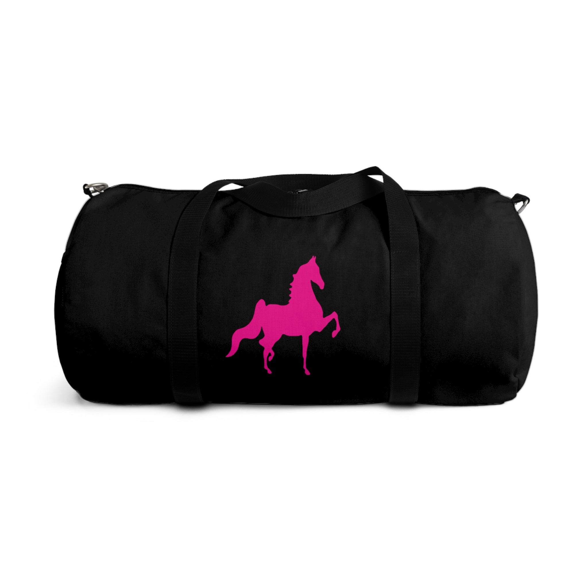 Saddlebred Print Black/Pink  Duffel Bag