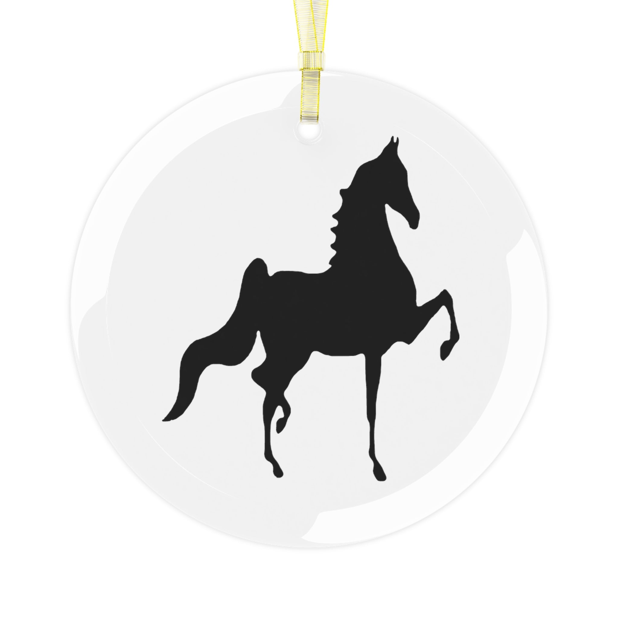 Saddlebred Glass Ornament