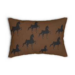 Saddlebred Print Spun Polyester Lumbar Pillow