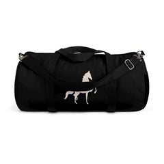 Saddlebred Print Black Duffel Bag