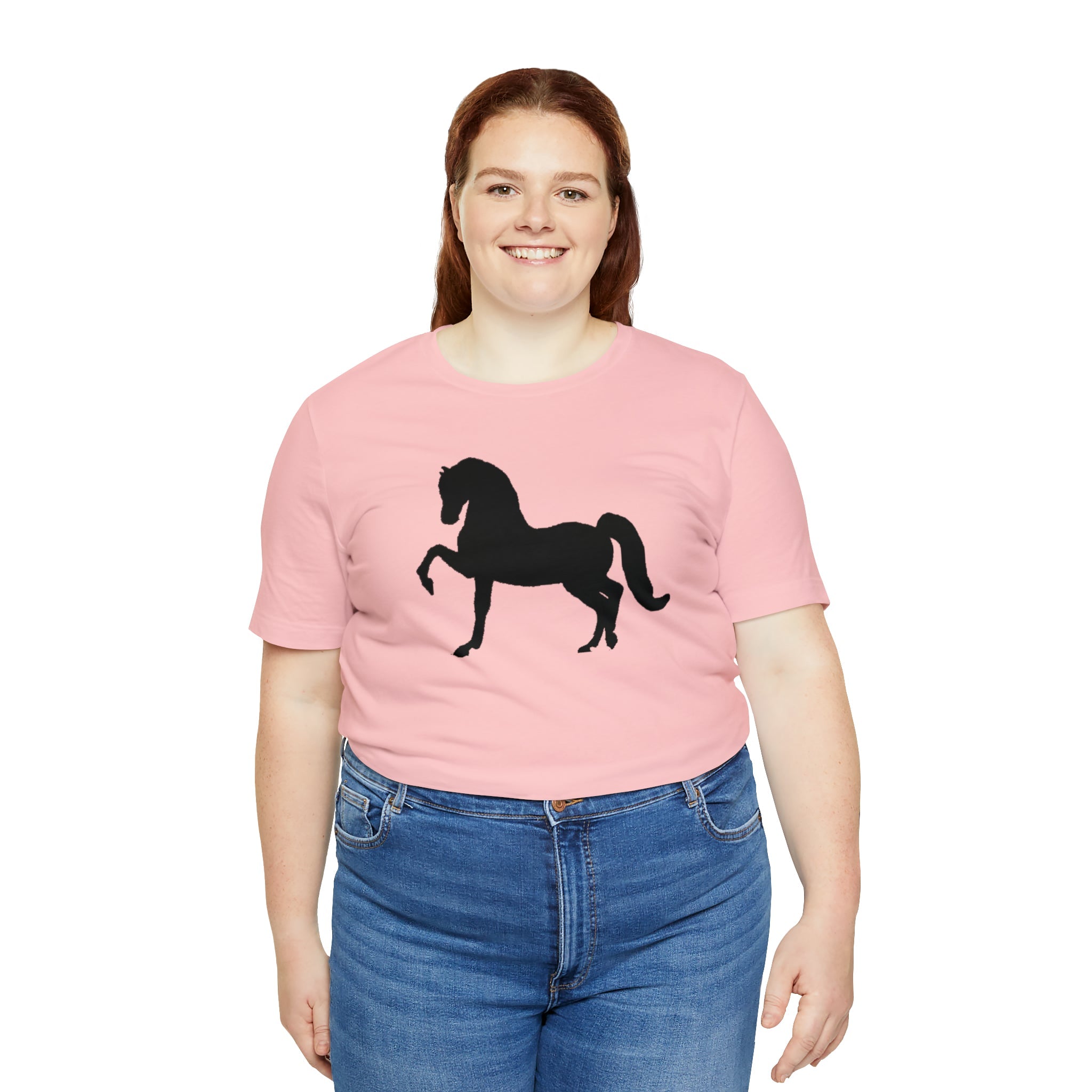 Unisex Jersey Short Sleeve Tee with Front Morgan Horse Print