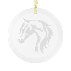 Horse Head Glass Ornament