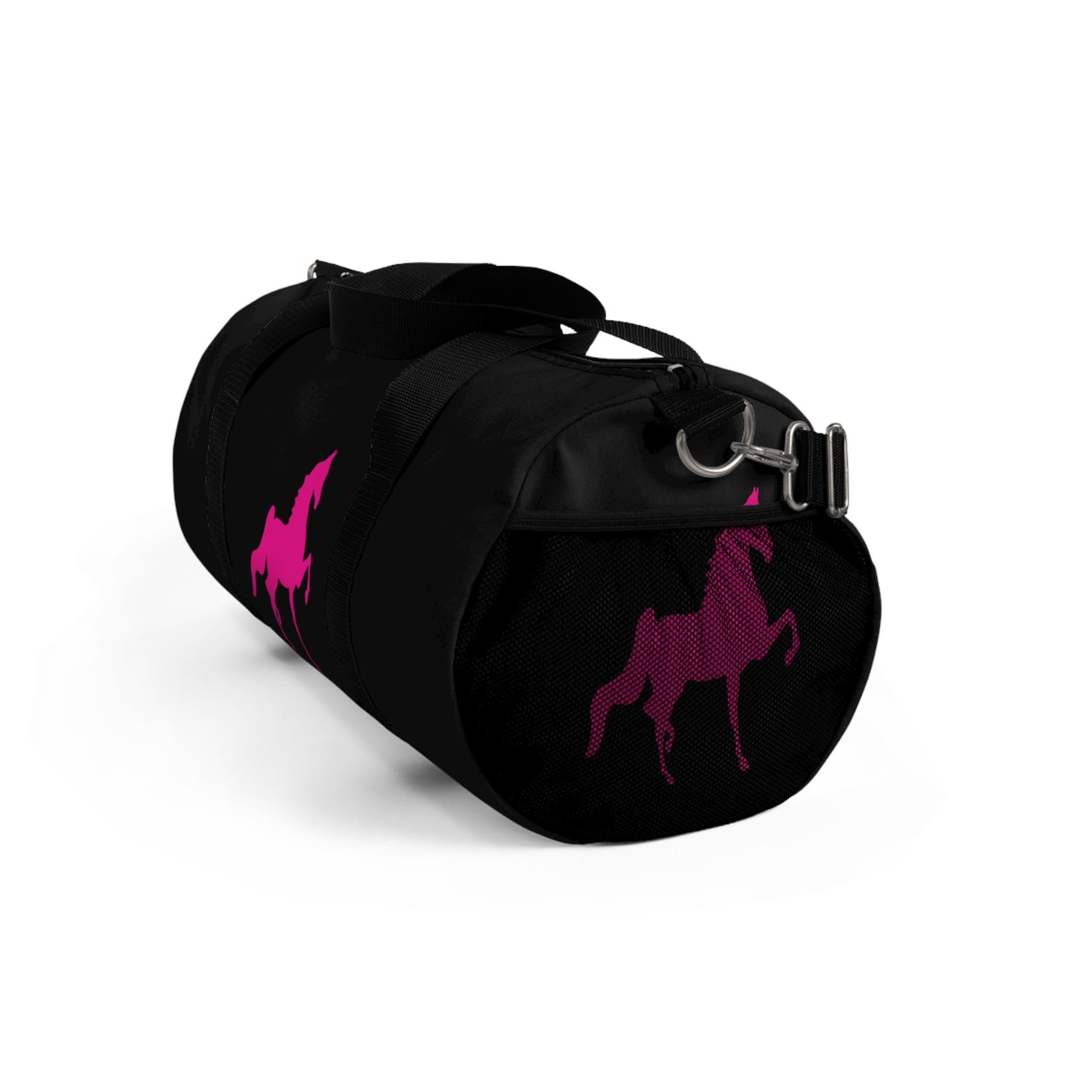 Saddlebred Print Black/Pink  Duffel Bag