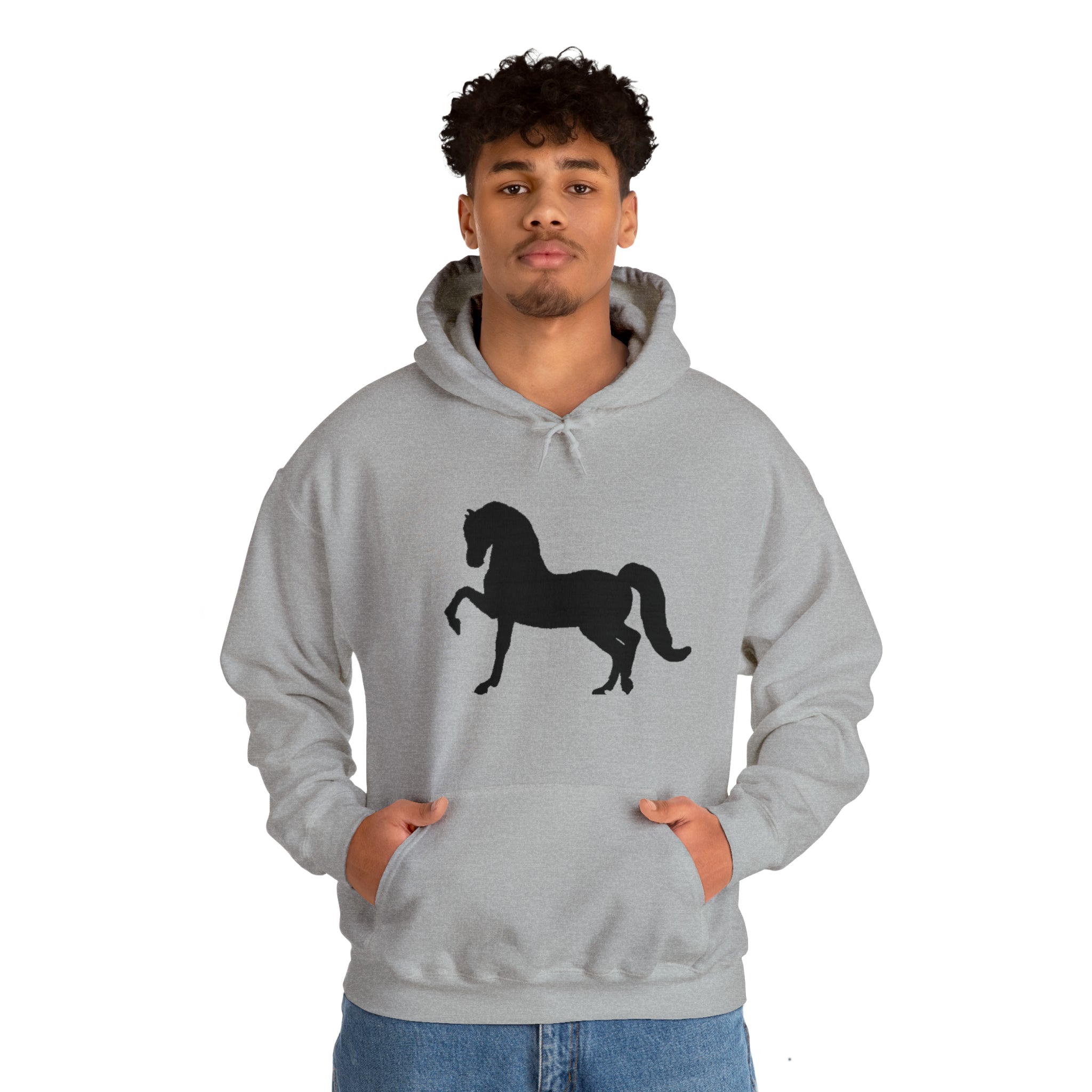 Unisex Heavy Blend™ Hooded Sweatshirt Morgan Horse front Print