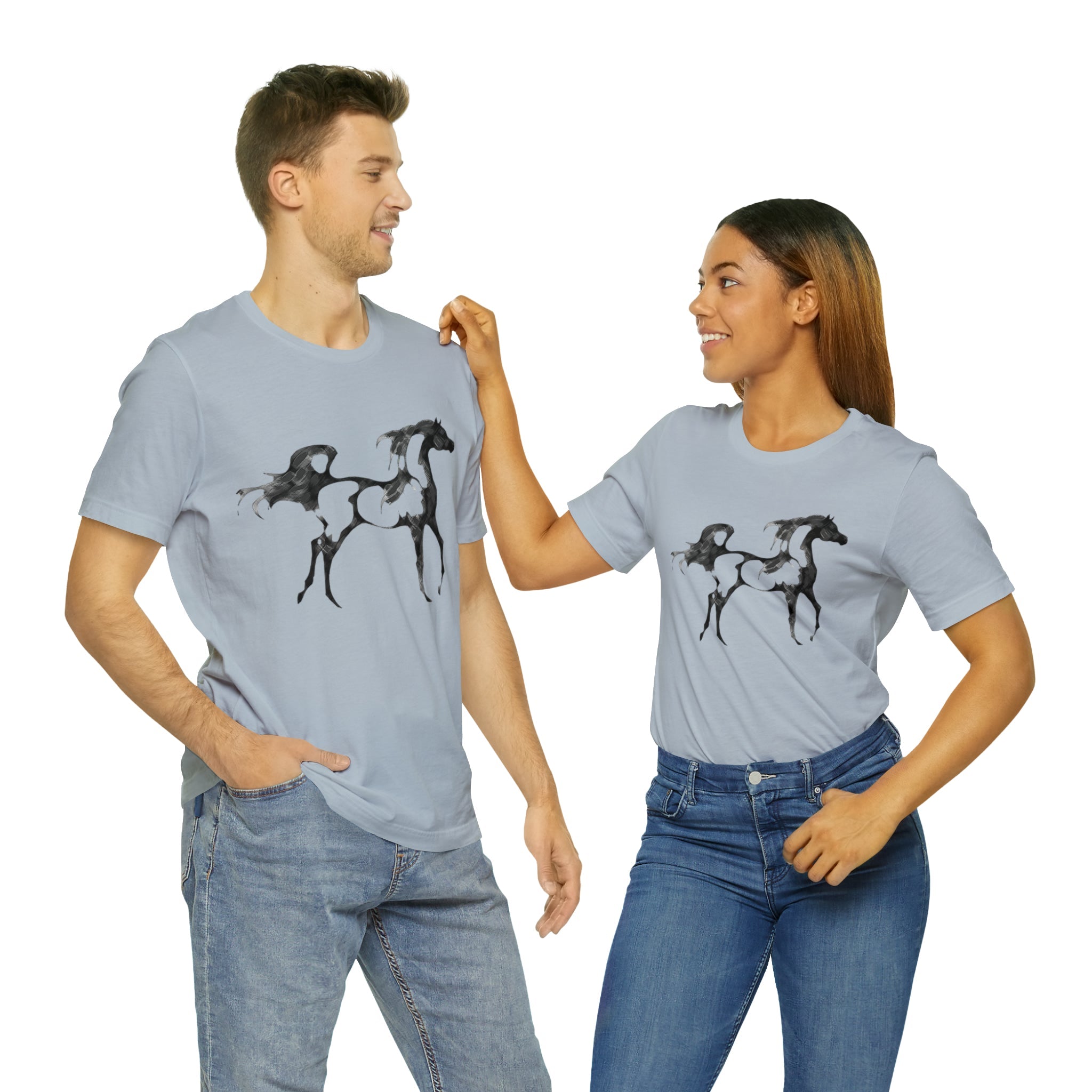 Unisex Jersey Short Sleeve Tee Arabian Horse Print