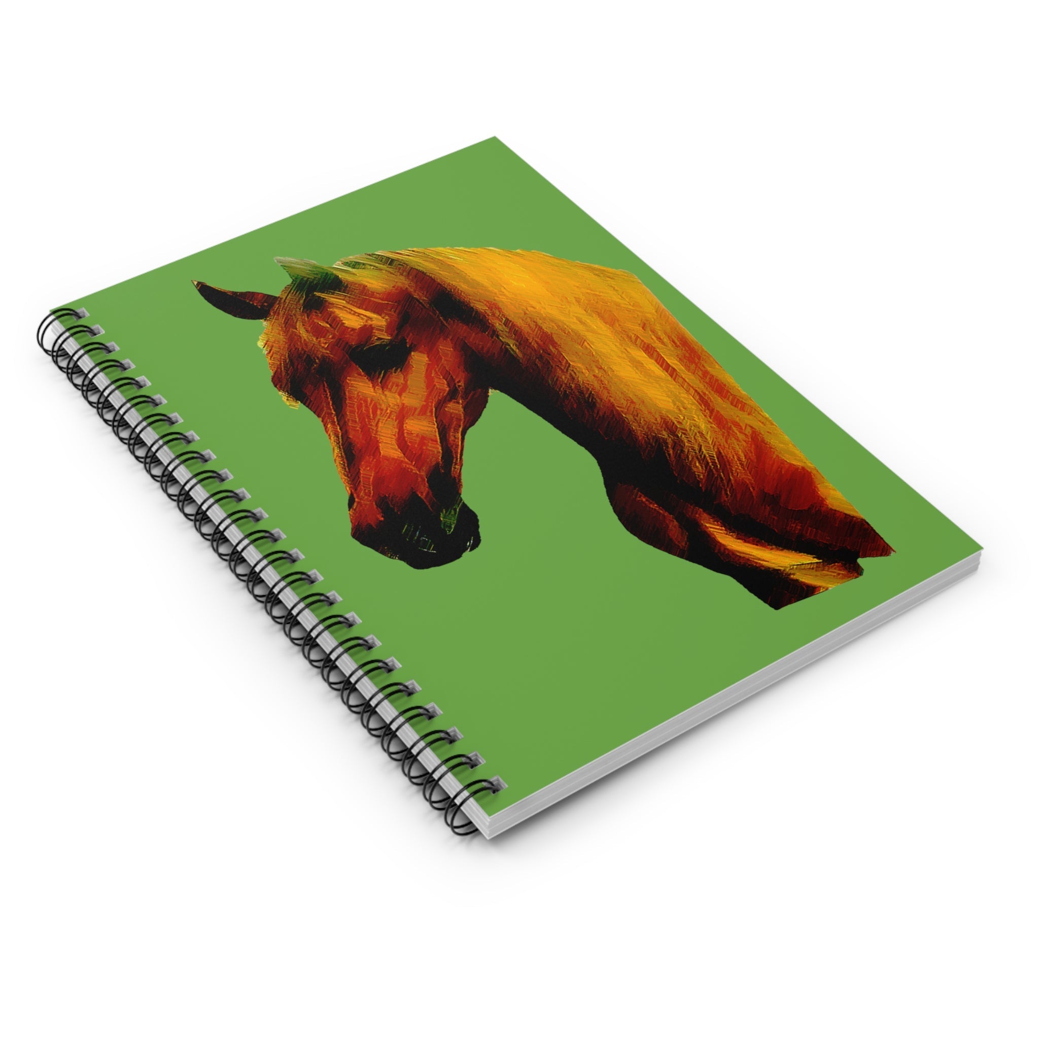 Spiral Notebook - Ruled Line Horse Head